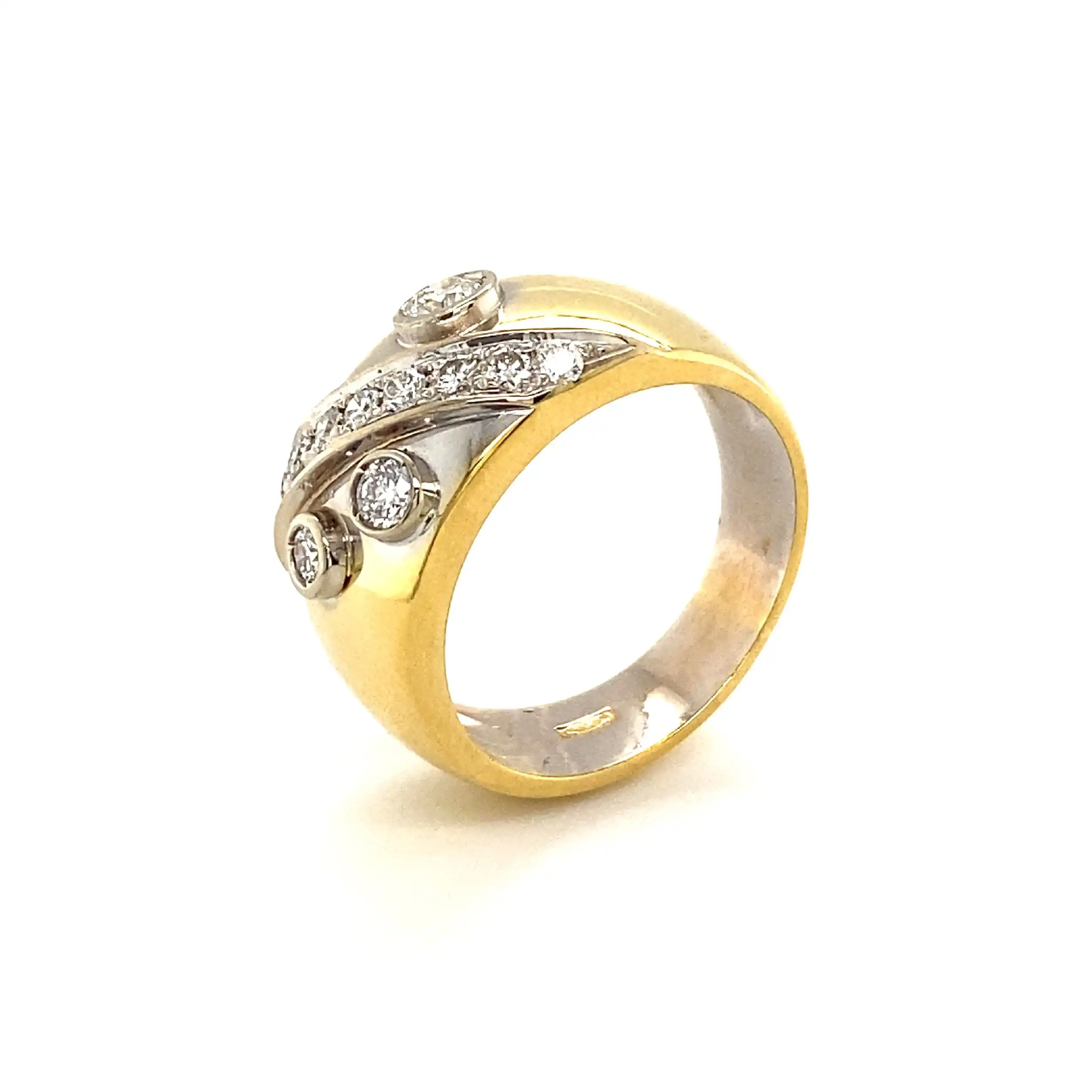 Ring Gelbgold mit Brillanten