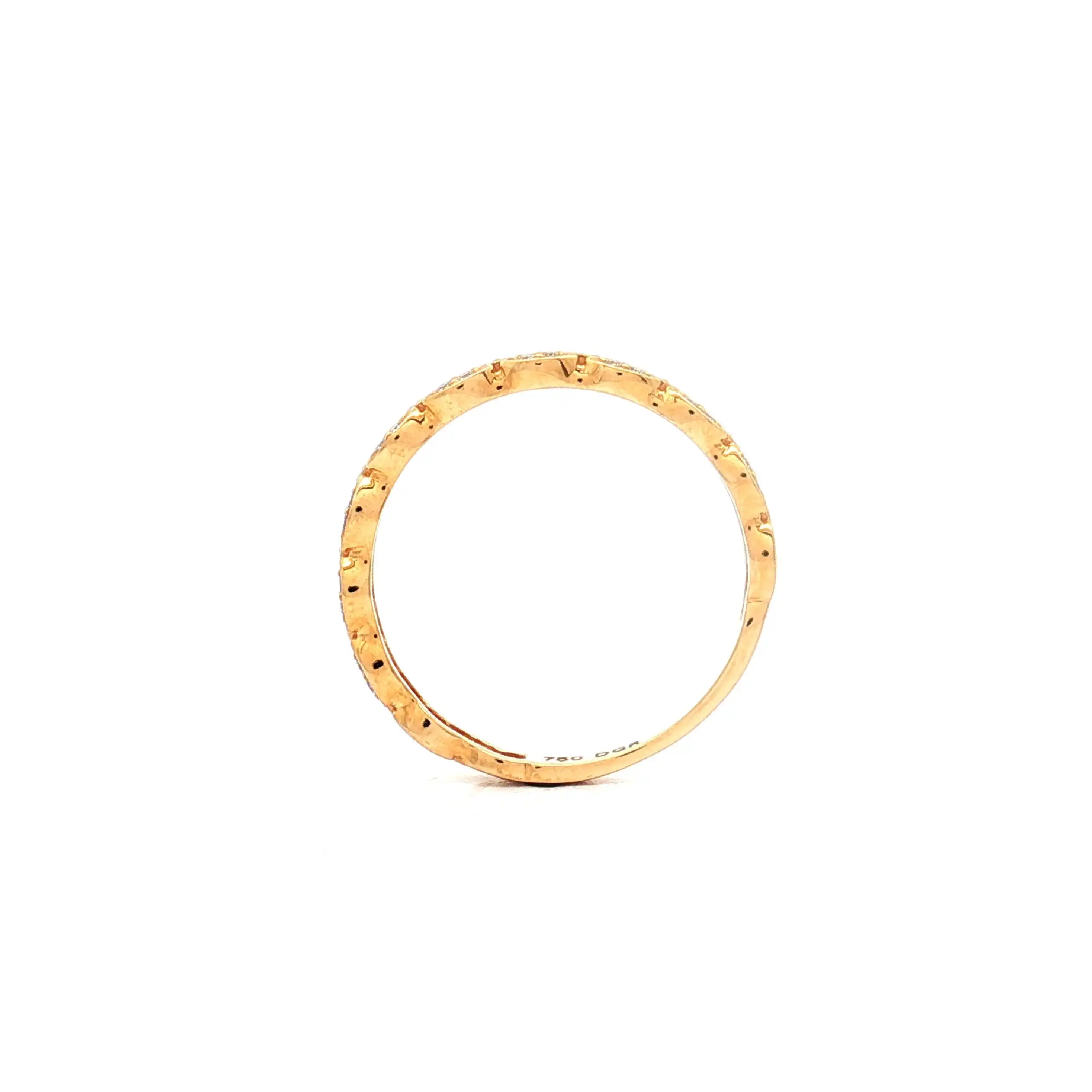 Halbmemoryring Gelbgold mit Brillanten Halbmemoryring Gelbgold mit Brillanten