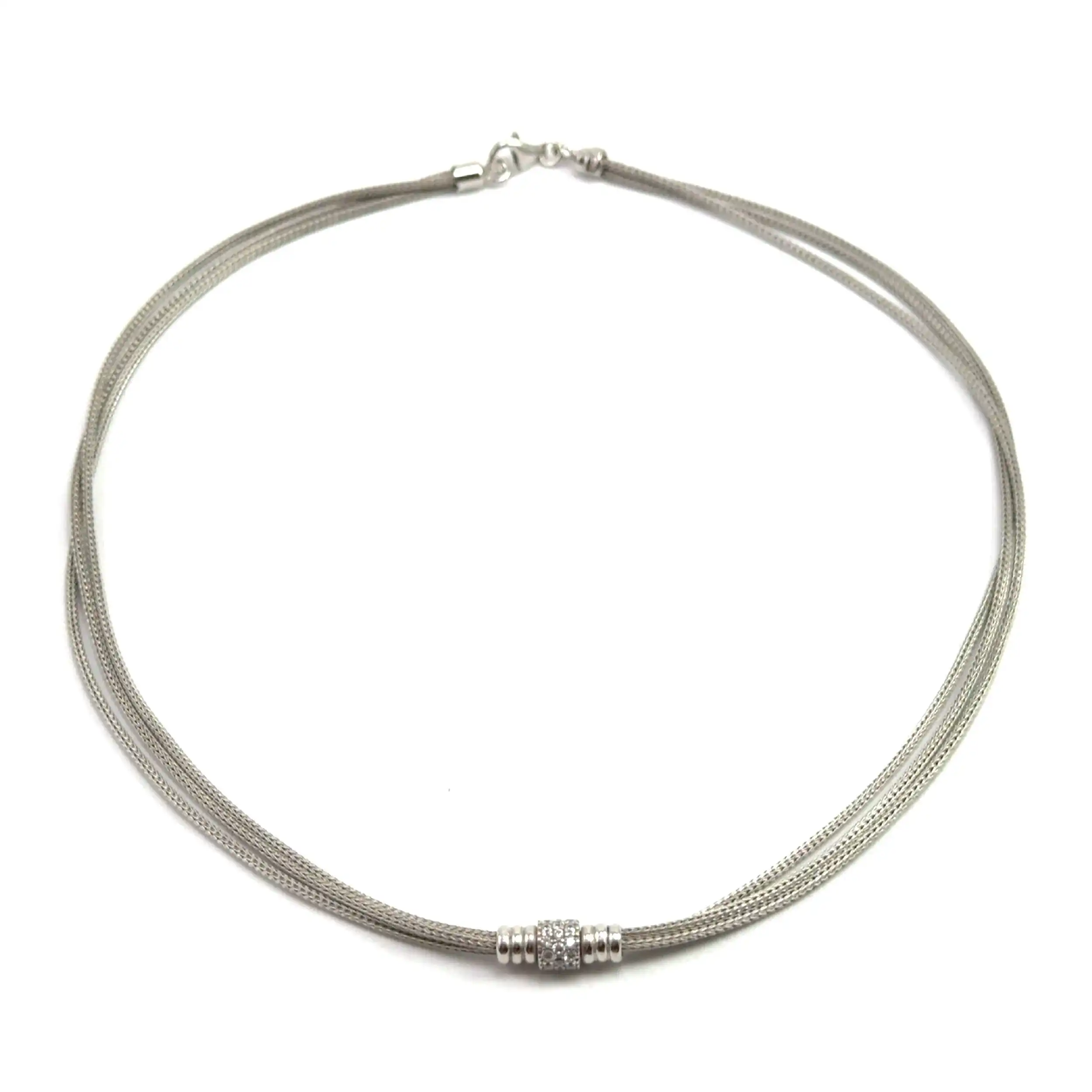 Zopfcollier Silber mit Zirkonia Zopfcollier Silber mit Zirkonia