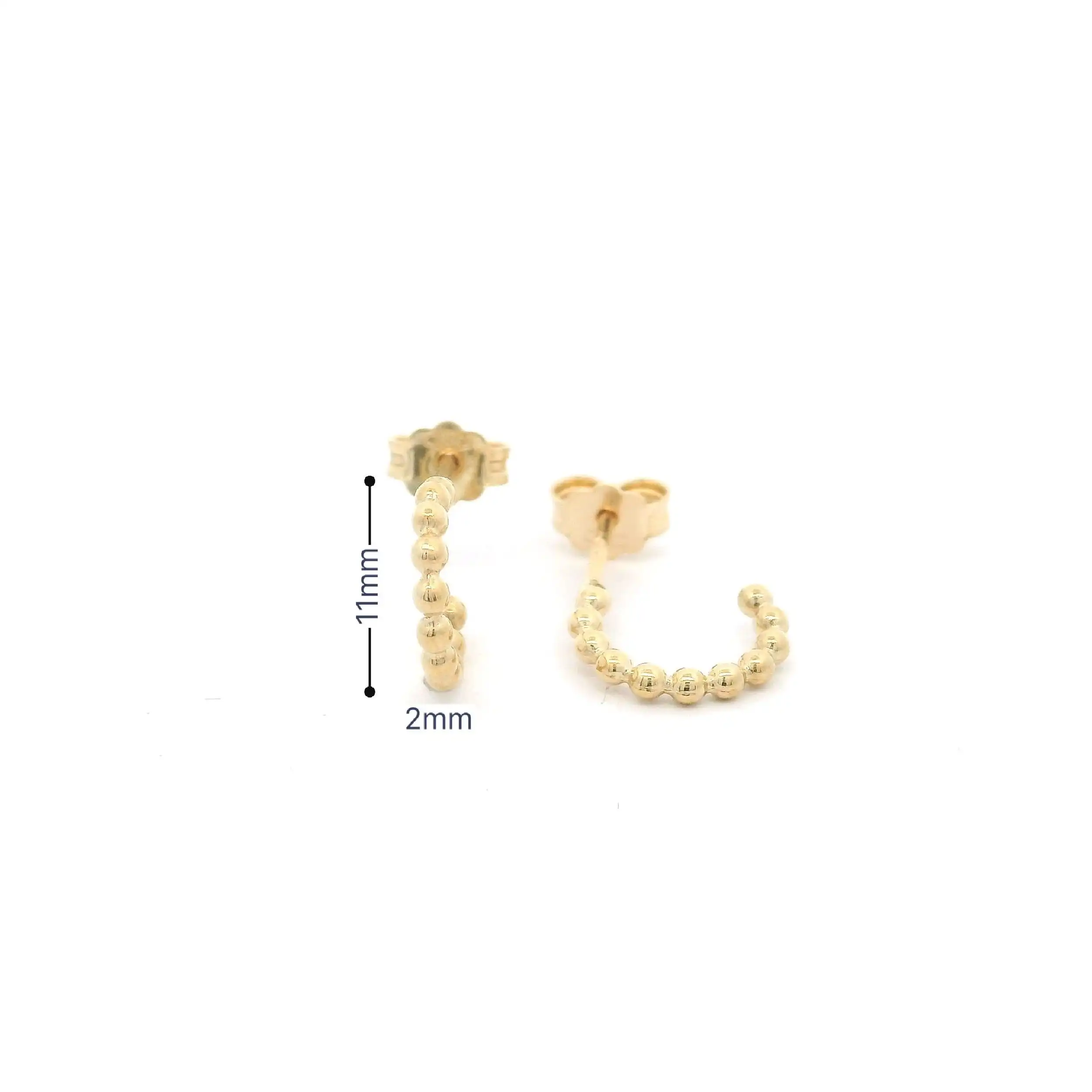Creole Gelbgold Stecker "Kügelchen" Creole Gelbgold Stecker "Kügelchen"