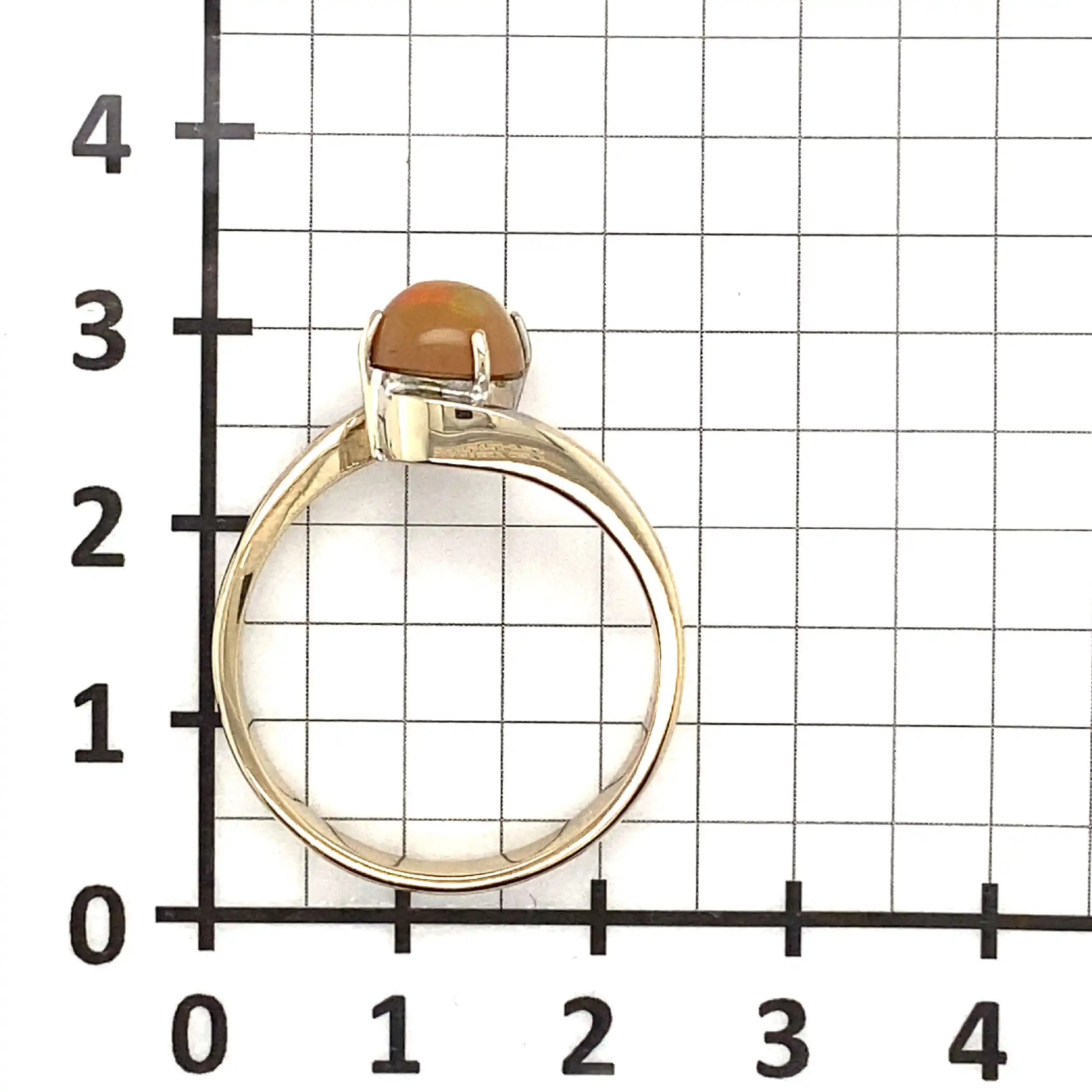 Ring Bicolor mit Farbstein Ring Bicolor mit Farbstein