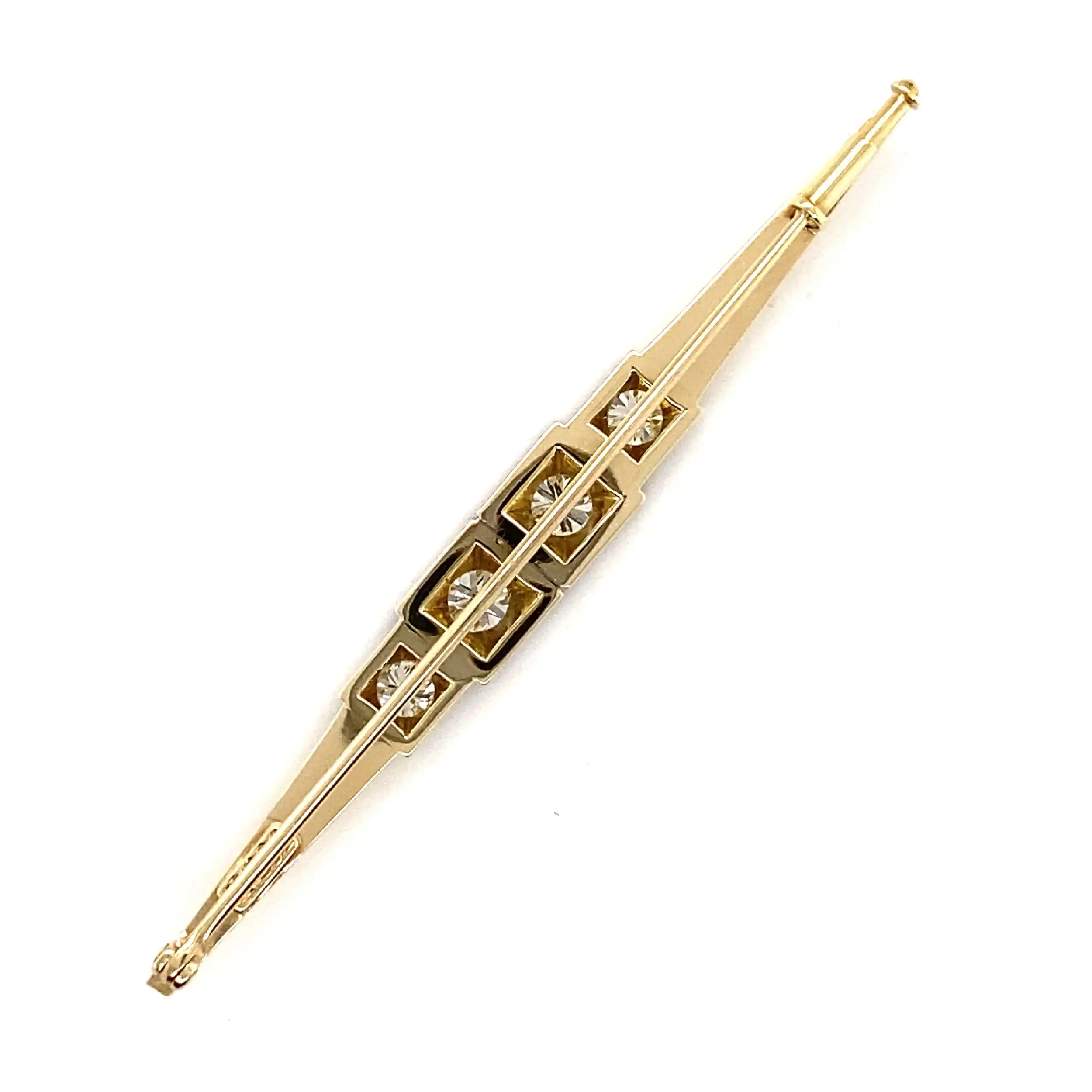 Nadel Gelbgold mit Brillanten