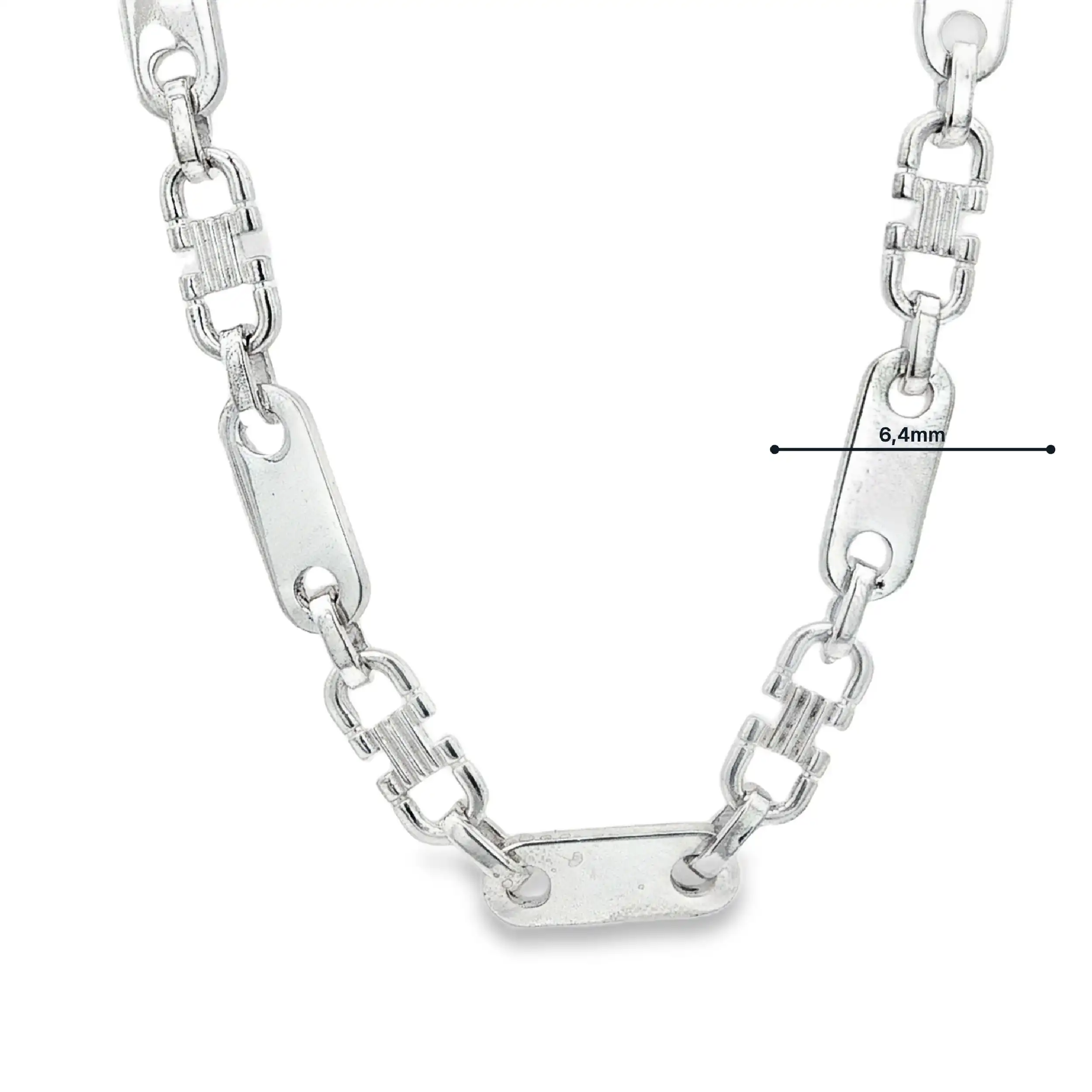 Plattenkette Silber