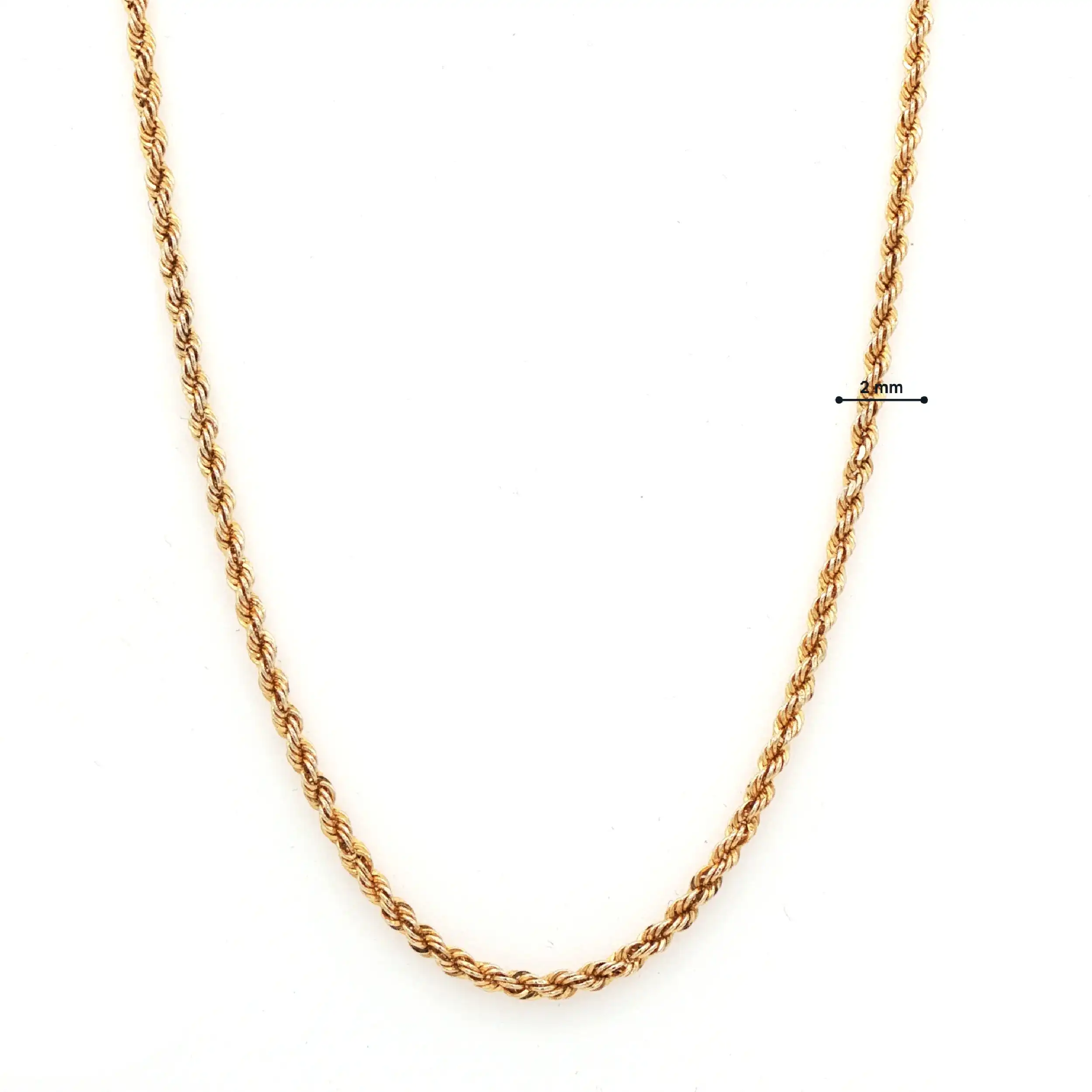 Kordelkette Gelbgold