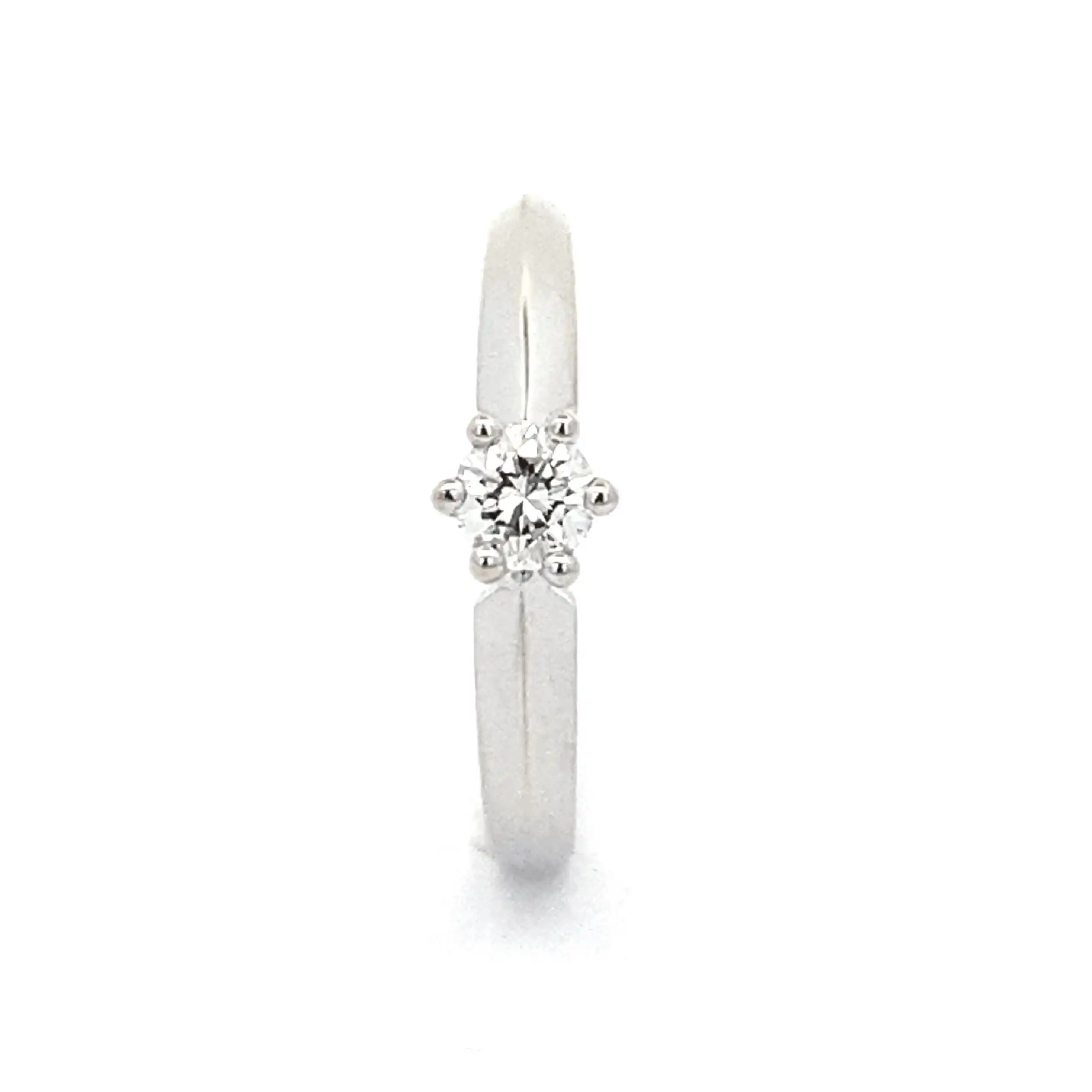 Ring Weißgold mit Brillant Ring Weißgold mit Brillant