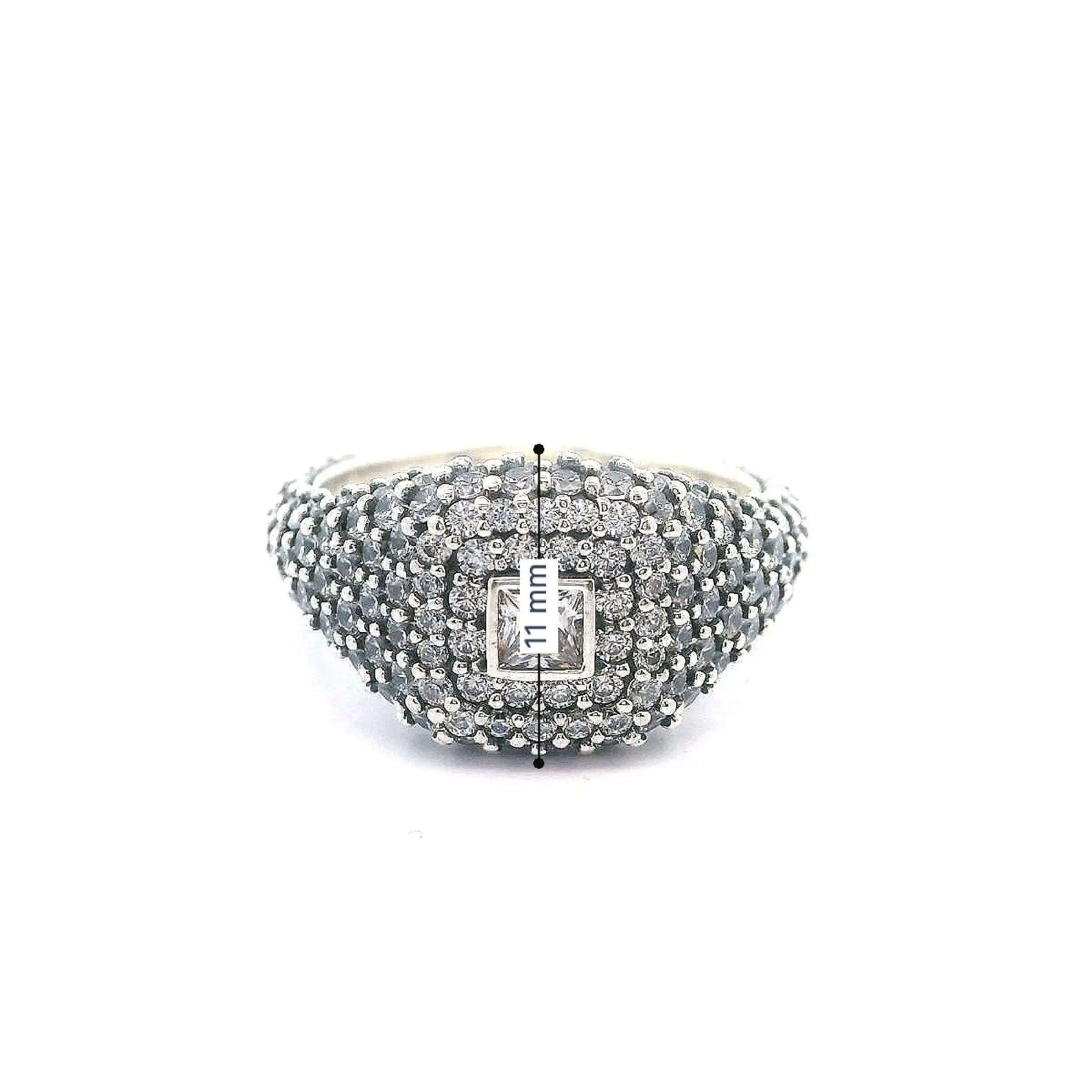 Ring Pandora Silber "Pave-Quadrat" Ring Pandora Silber "Pave-Quadrat"