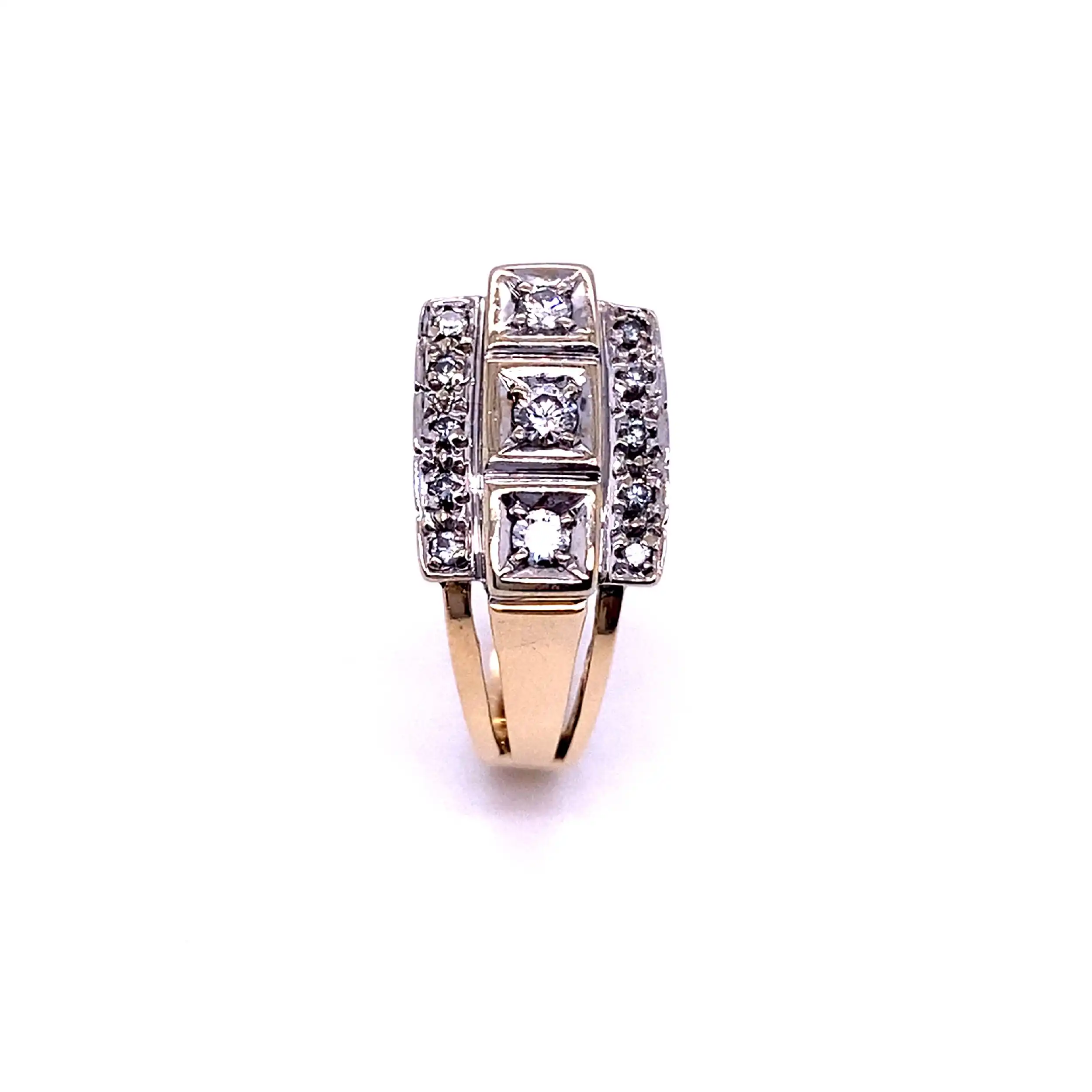 Ring Bicolor mit Brillanten Ring Bicolor mit Brillanten