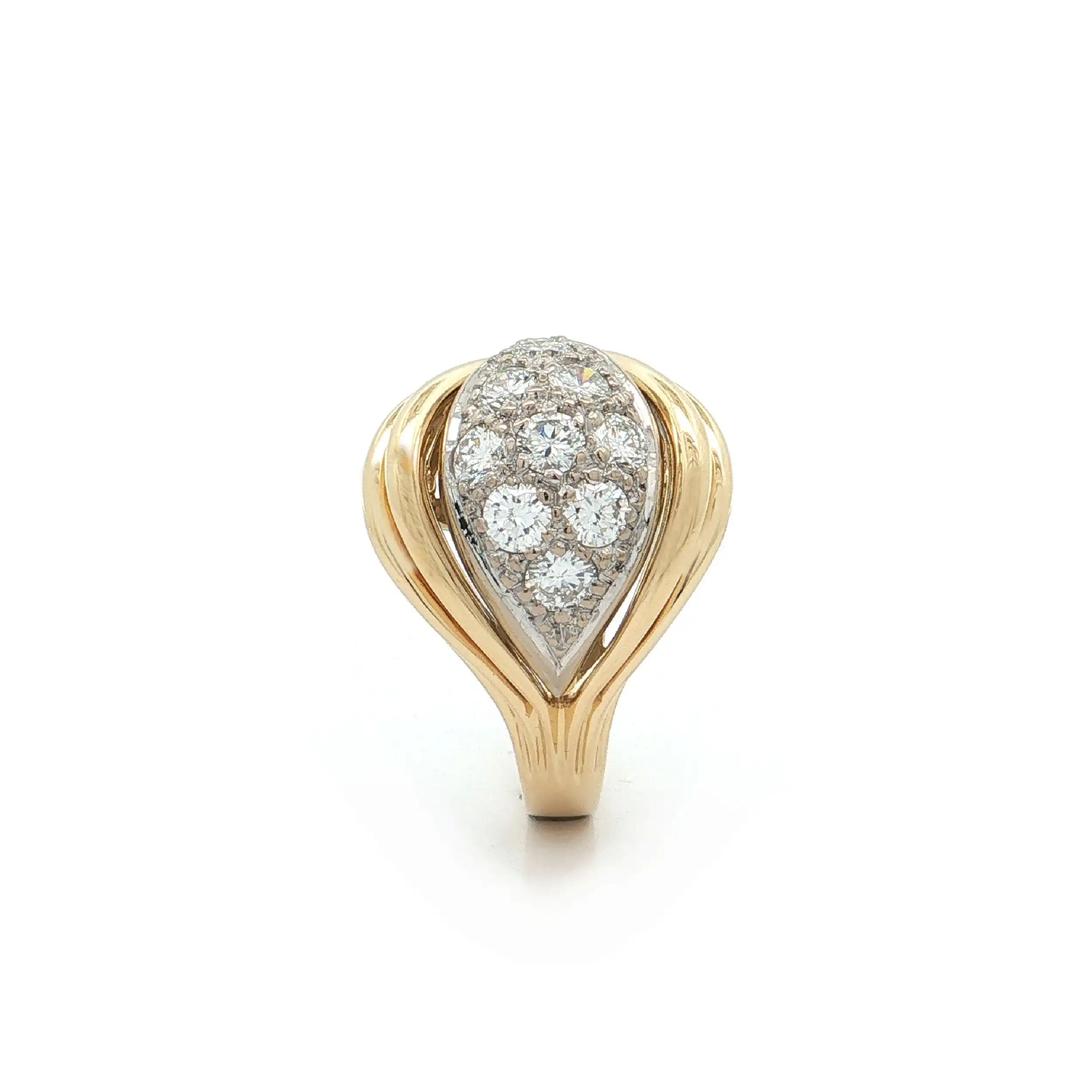 Ring Bicolor mit Brillanten