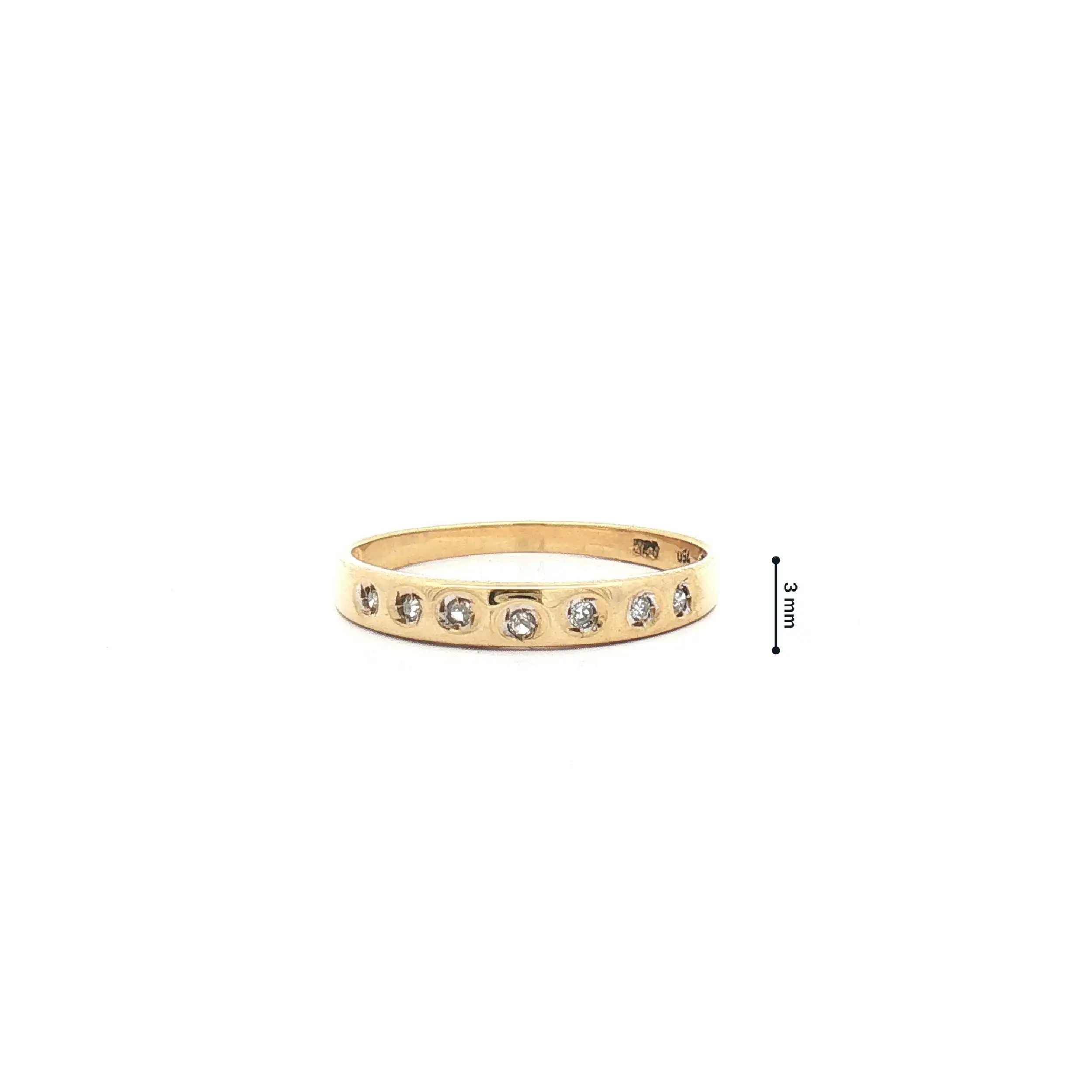 Ring Gelbgold mit Diamanten