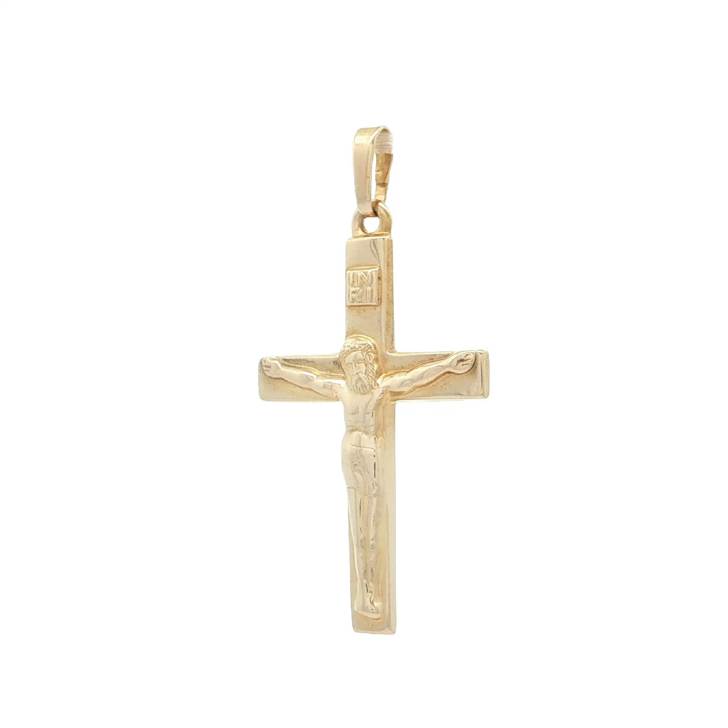 Kreuzanhänger Gelbgold