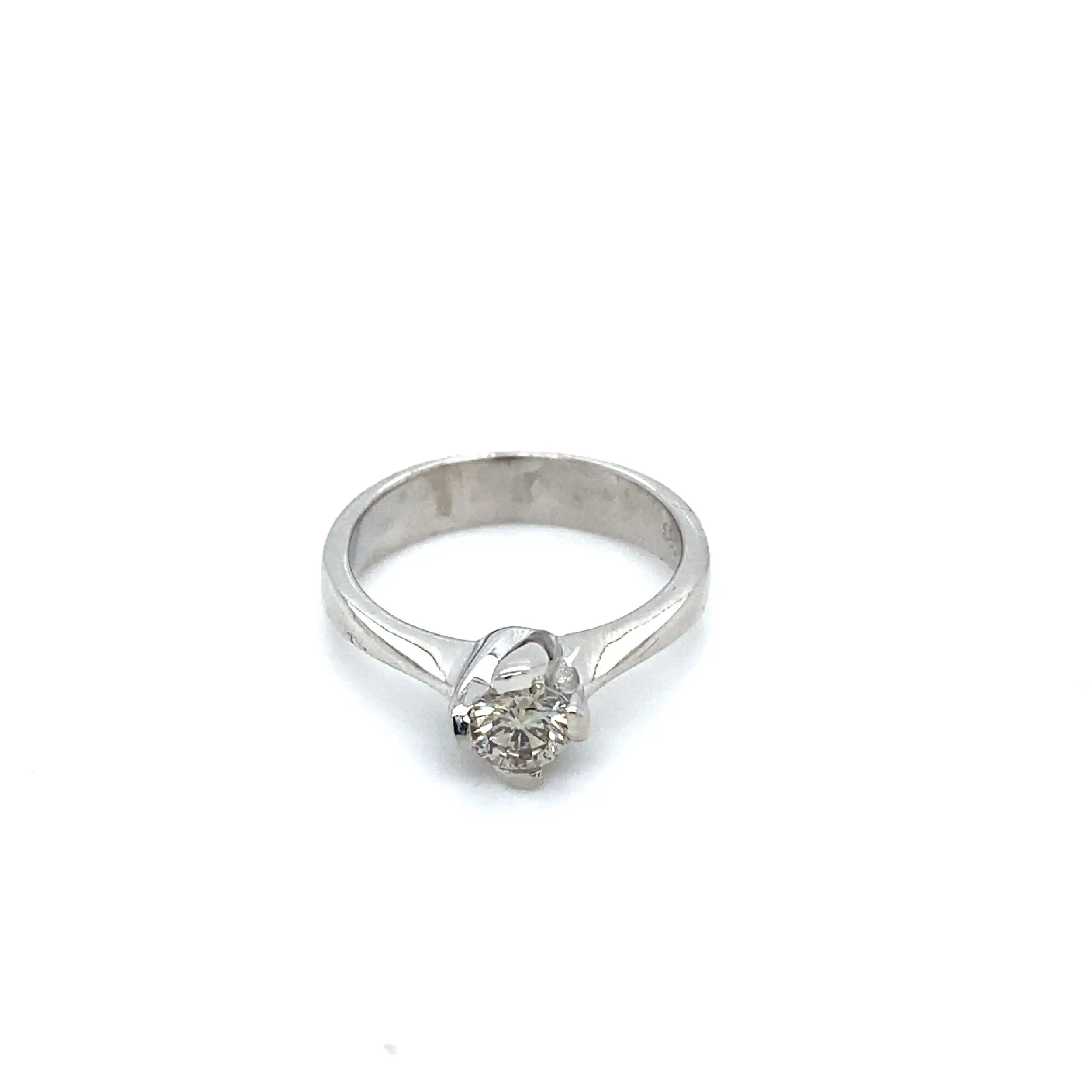 Ring Weißgold mit Brillant Ring Weißgold mit Brillant