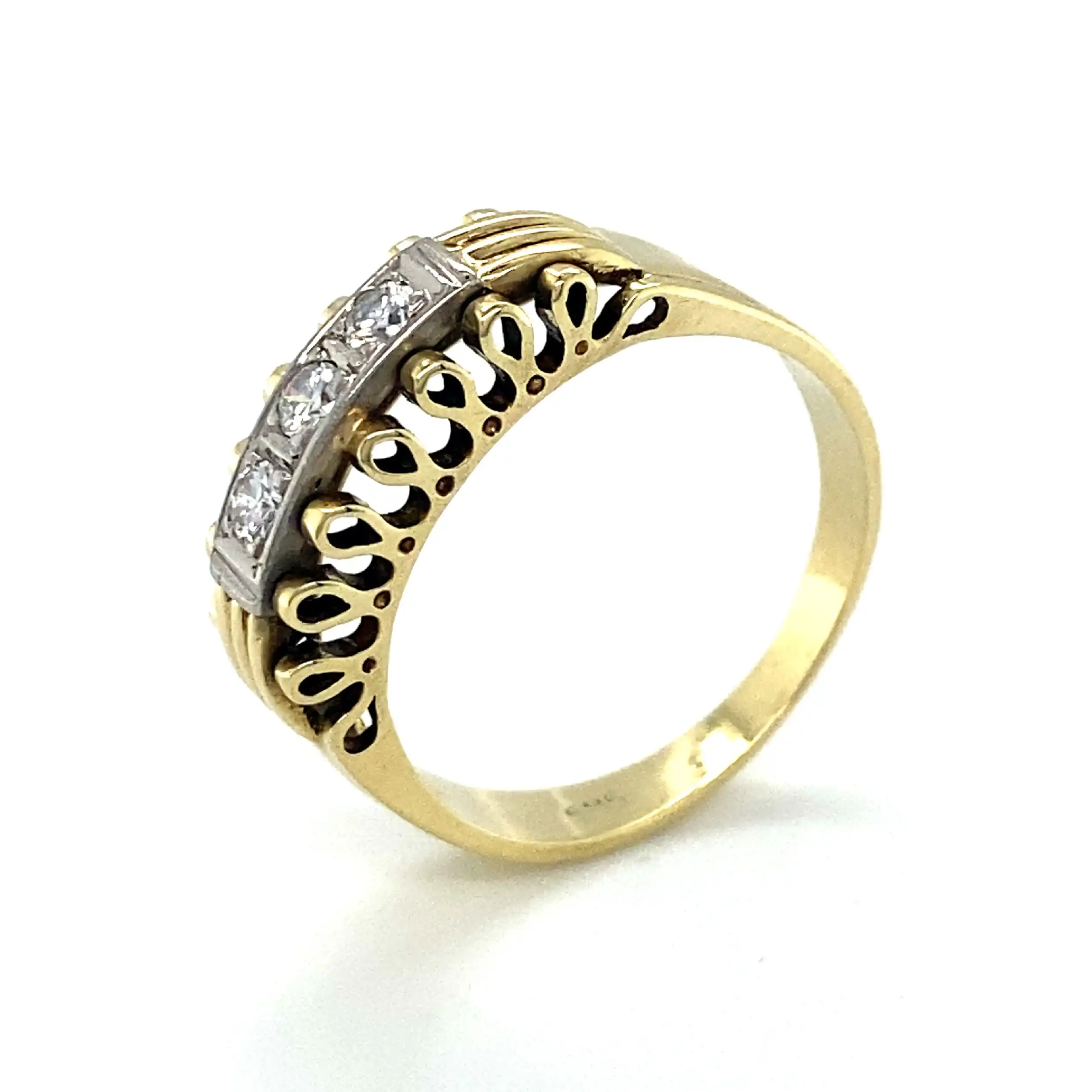 Ring Bicolor mit Brillanten Ring Bicolor mit Brillanten