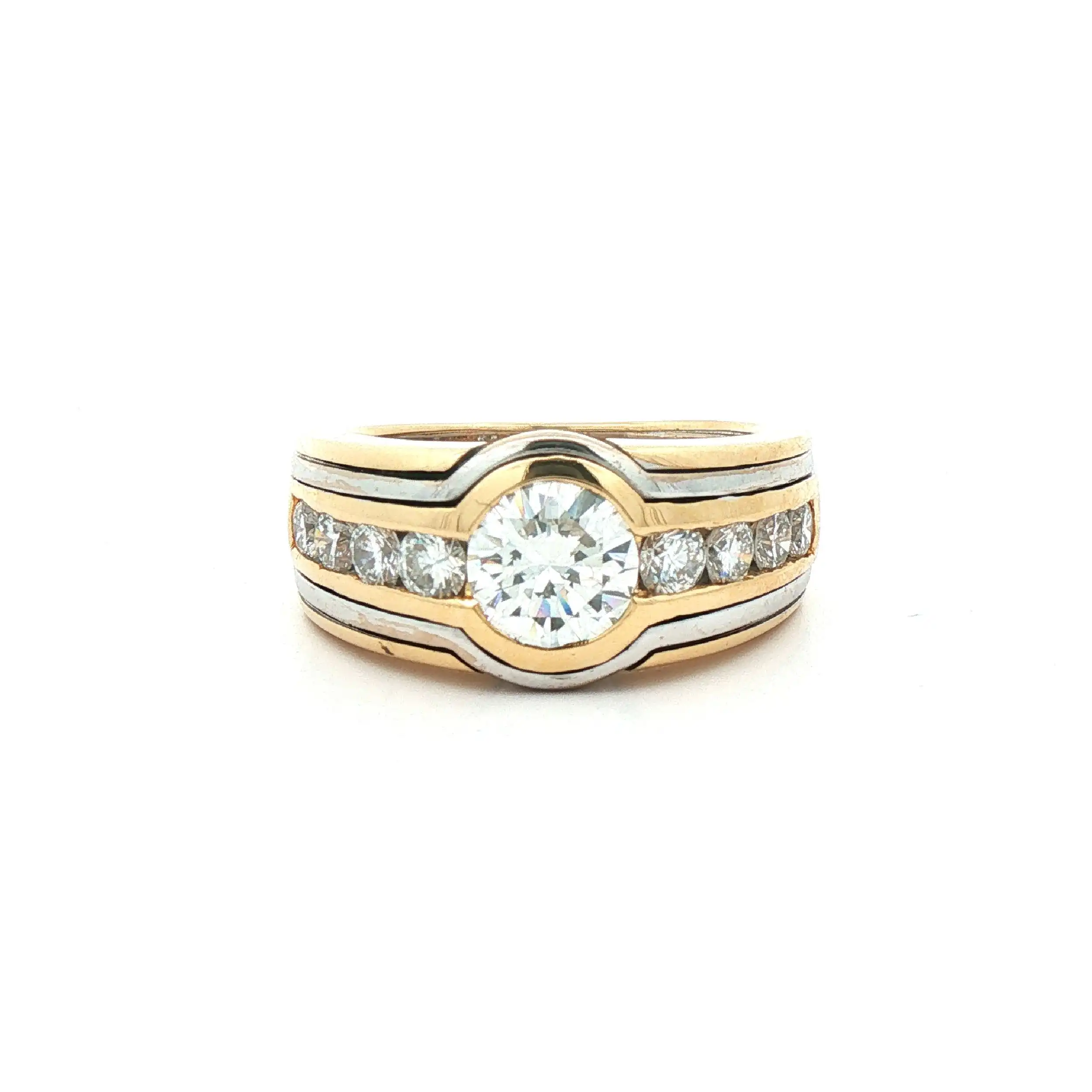 Ring Bicolor mit Brillanten