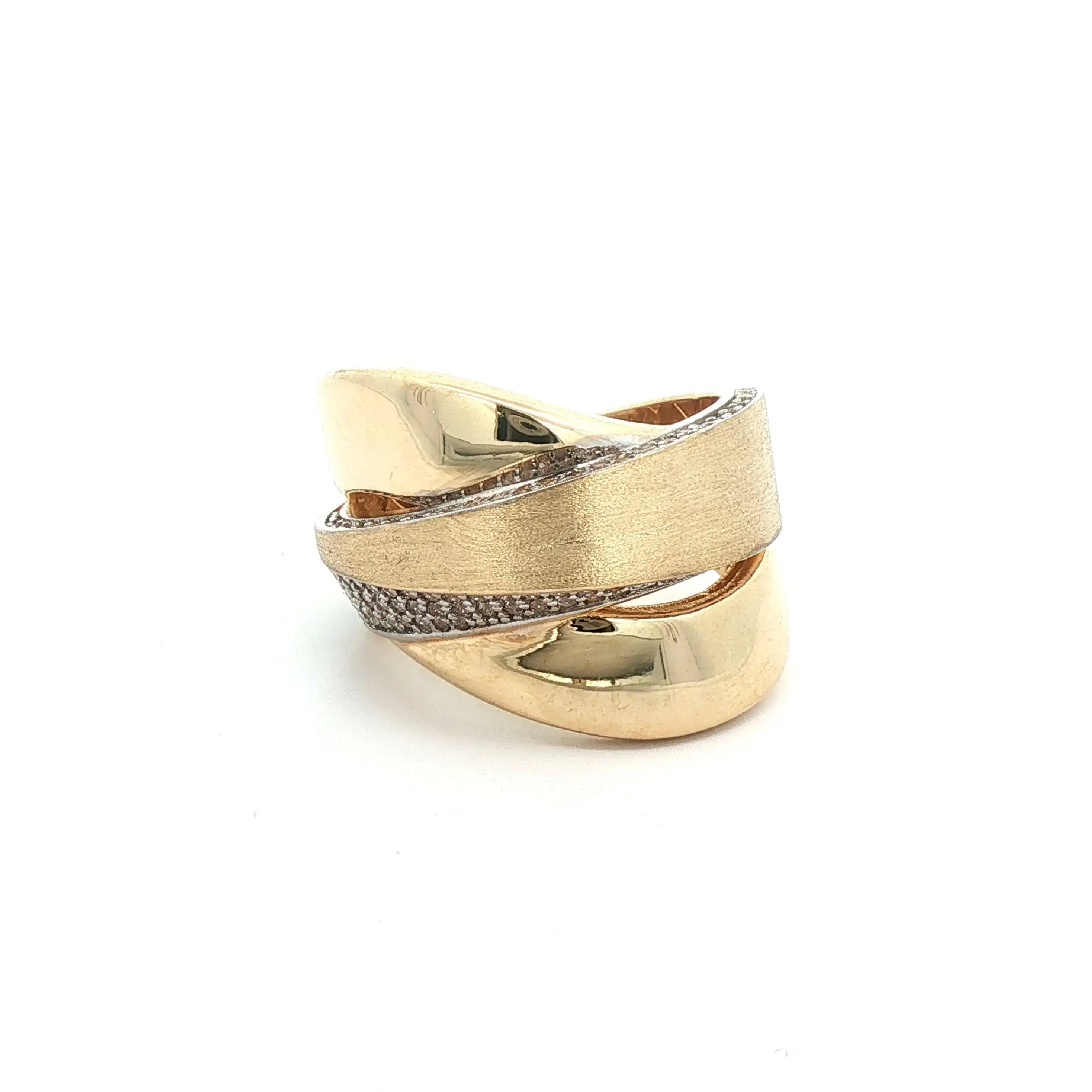 Ring Bicolor mit Zirkonia