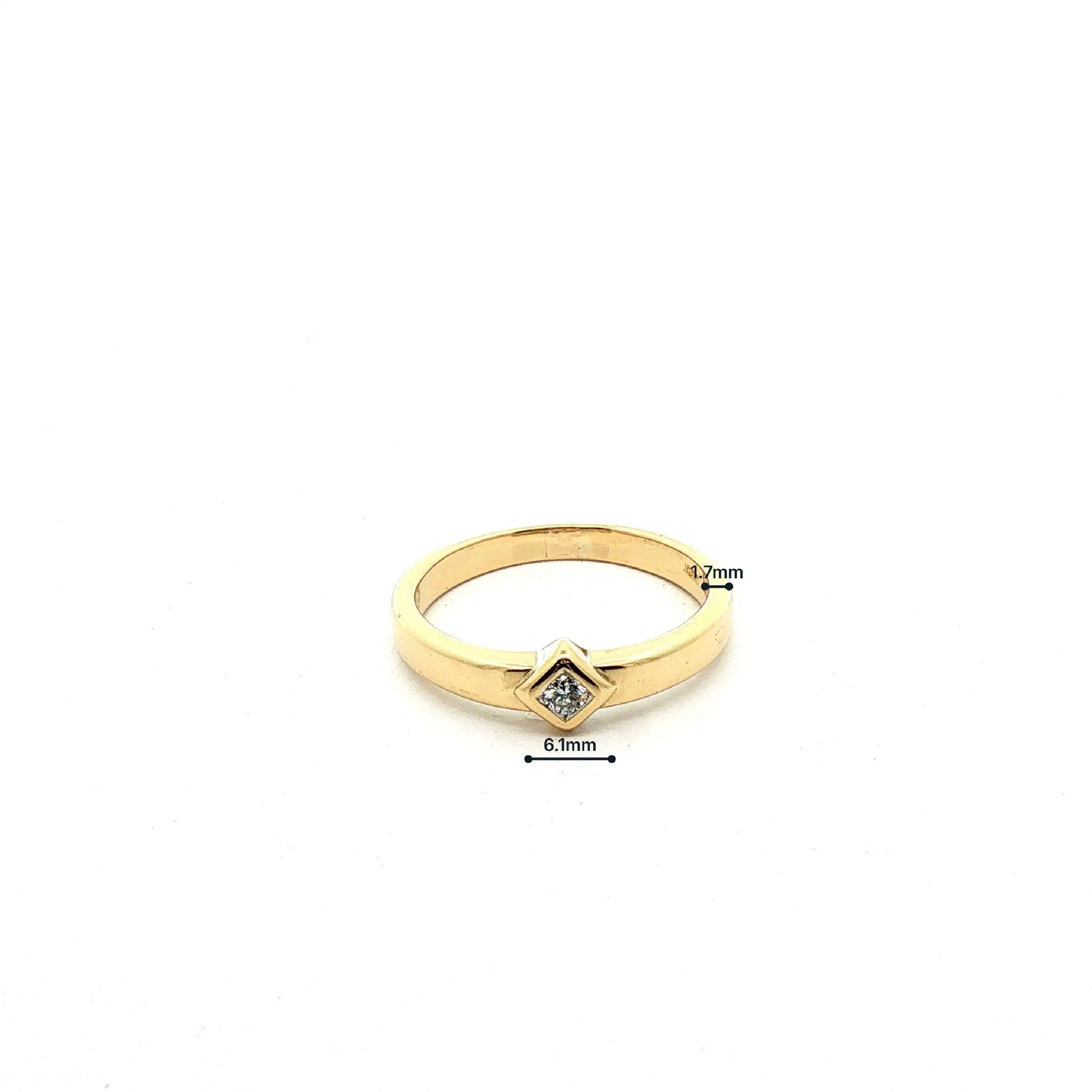 Ring Gelbgold mit Brillant Ring Gelbgold mit Brillant