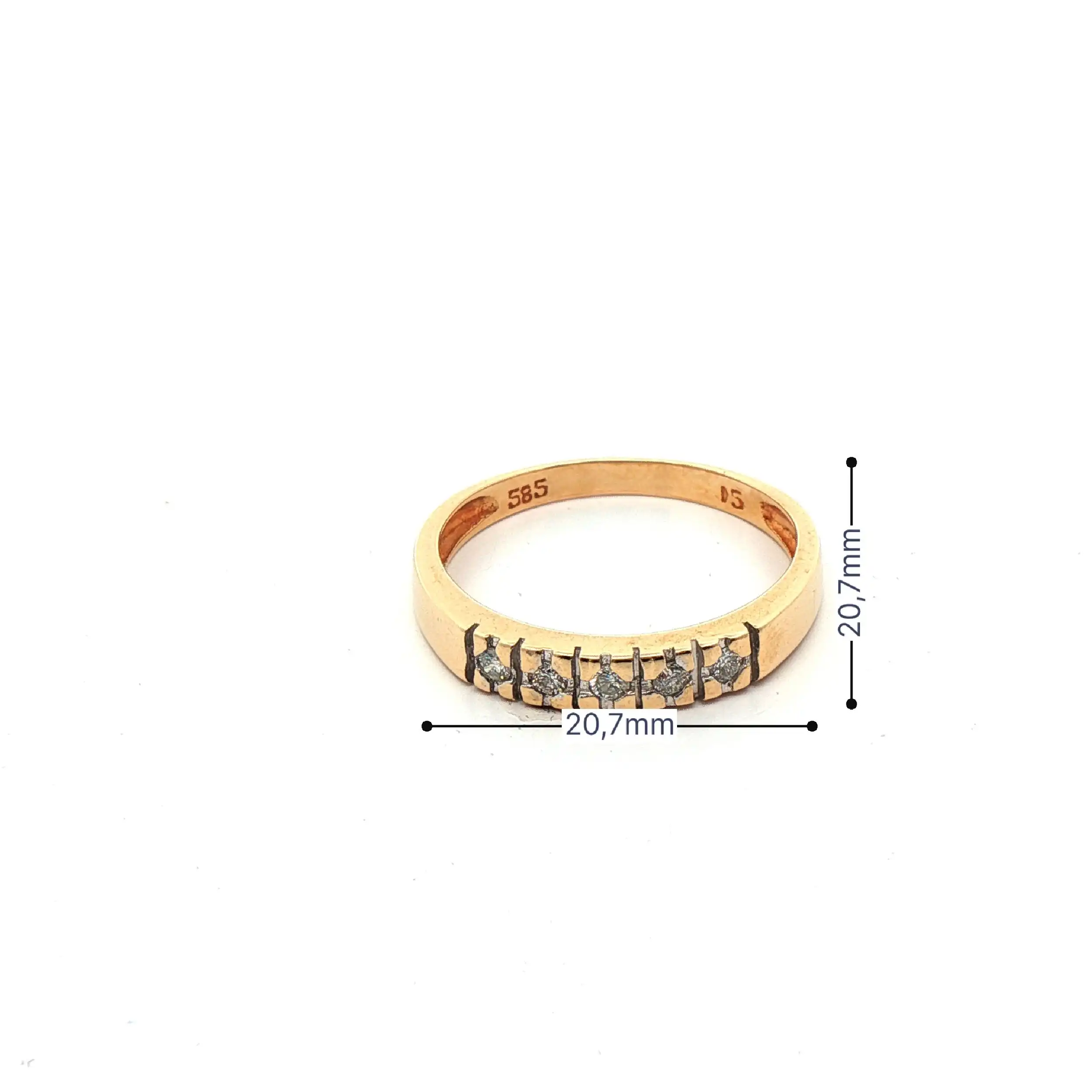 Ring Gelbgold mit Brillanten Ring Gelbgold mit Brillanten