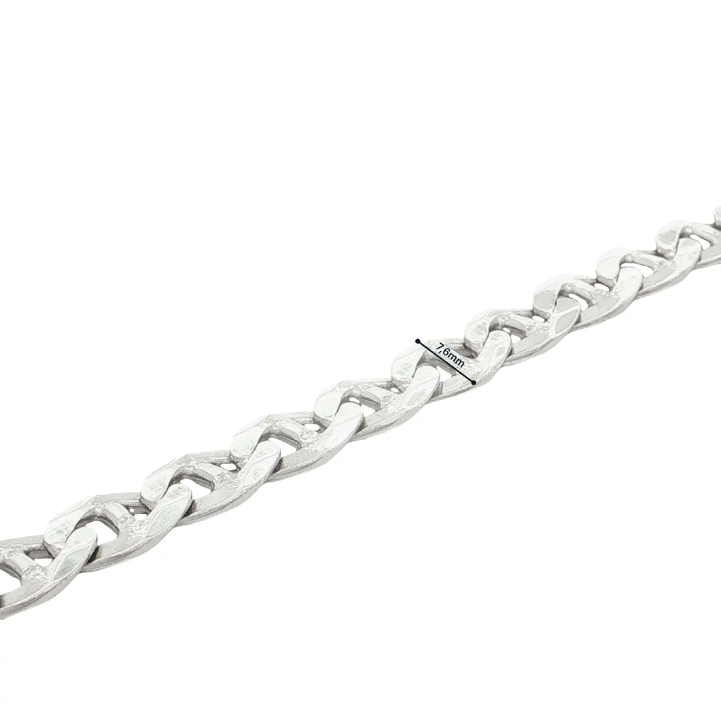 Stäbchen-Panzerarmband Silber