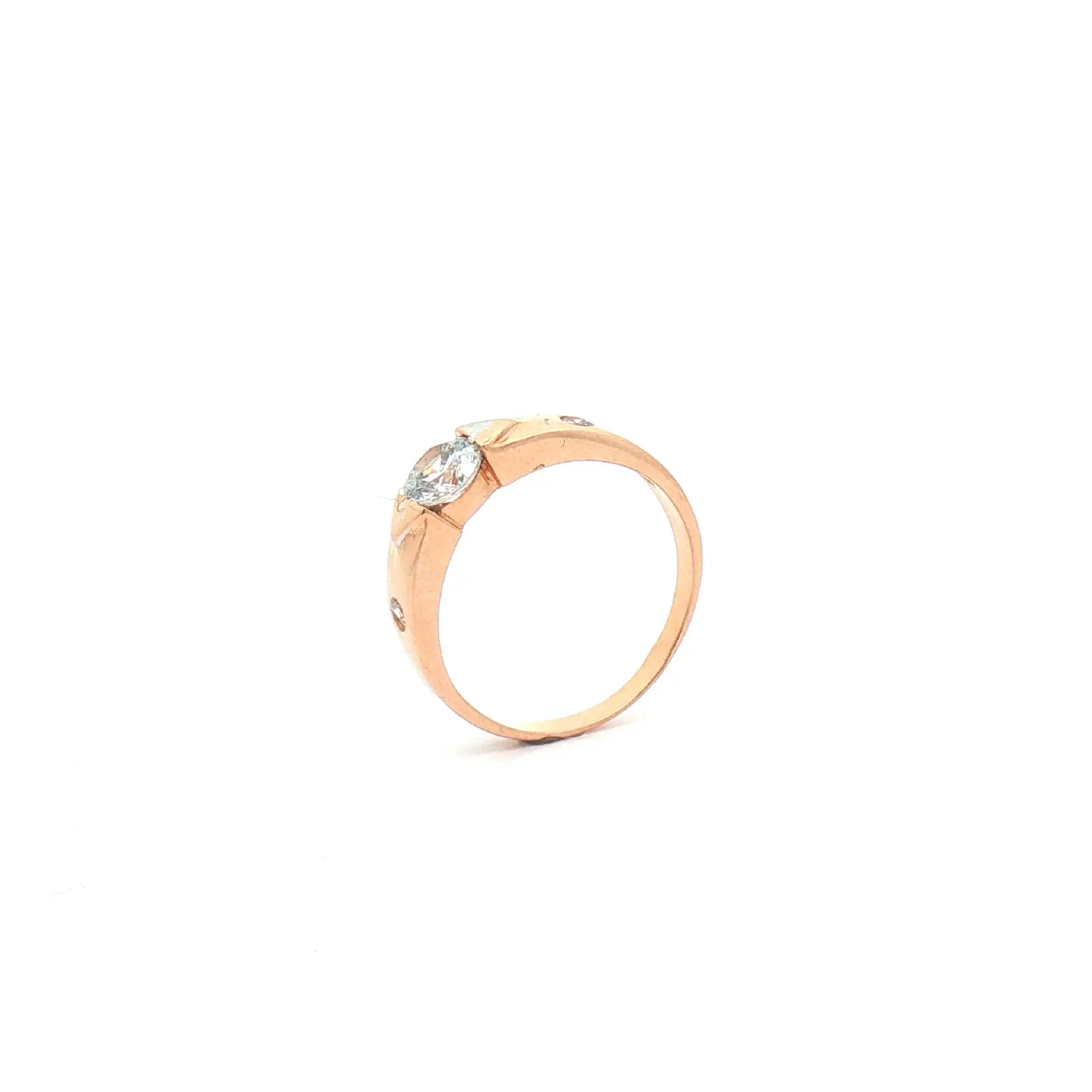 Ring Rotgold mit Zirkonia