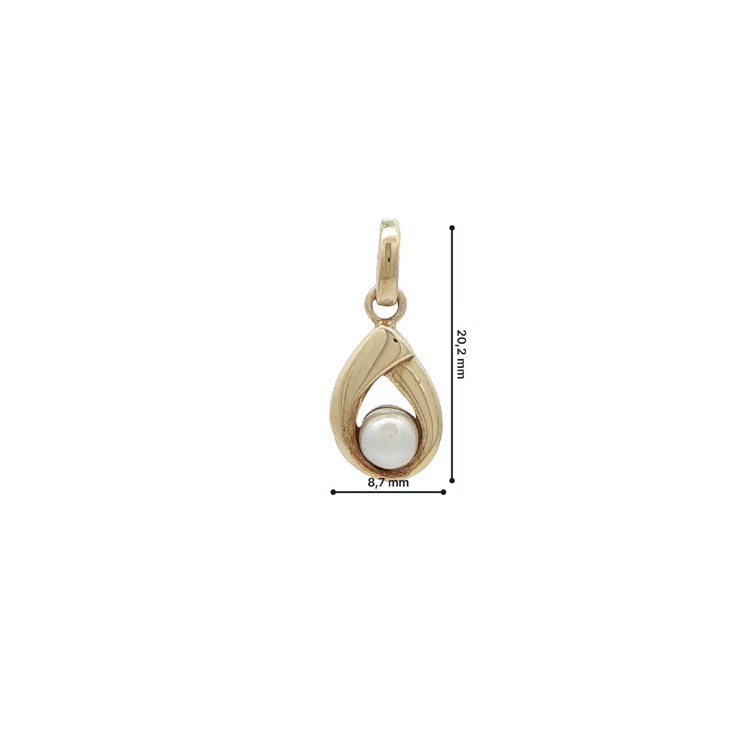 Anhänger Gelbgold mit Perle