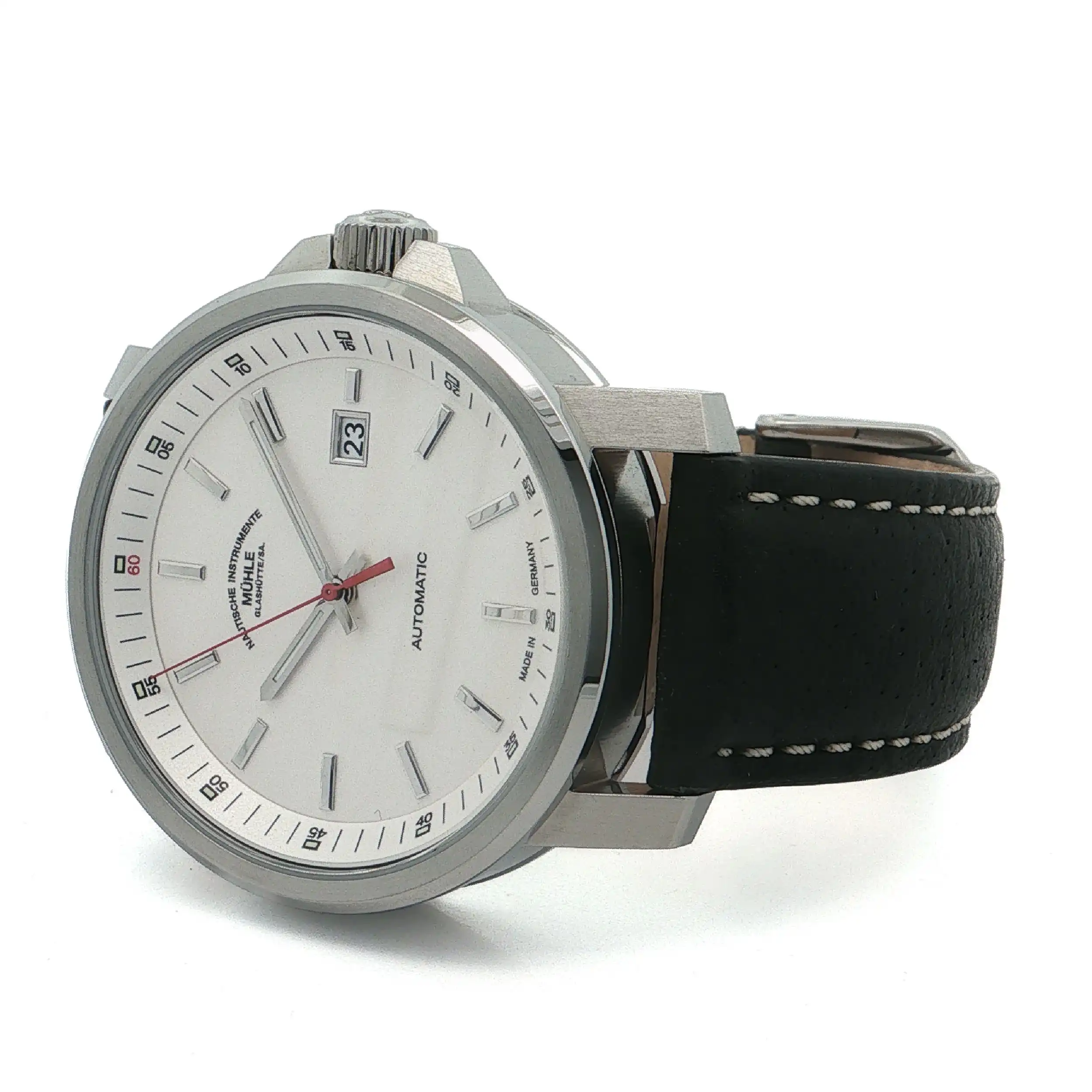 Herrenuhr Glashütte Mühle M1-25-31-lb mit Box und Papiere