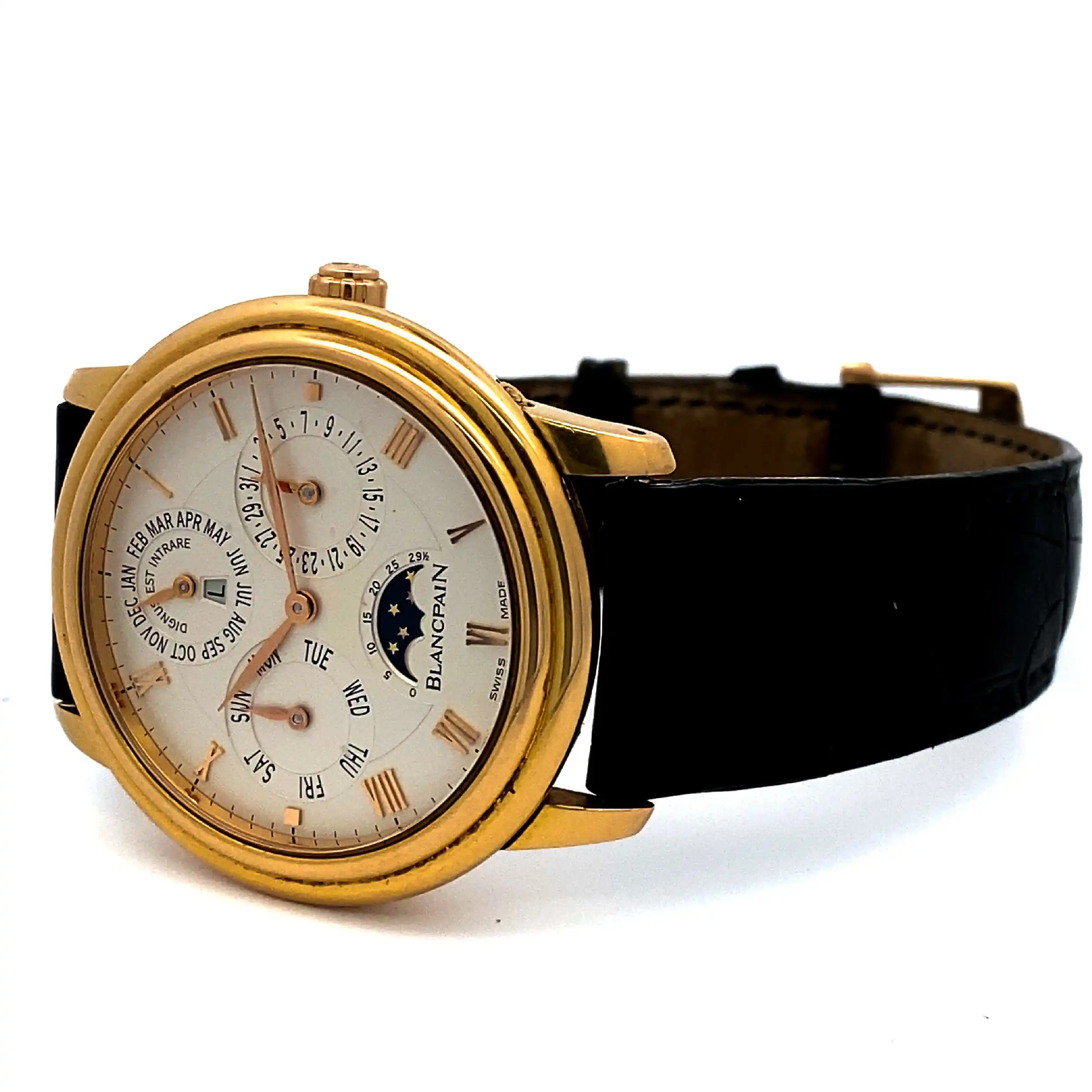 Herrenuhr BlancPain Villeret Ewiger Kalender mit Mondphase Herrenuhr BlancPain Villeret Ewiger Kalender mit Mondphase