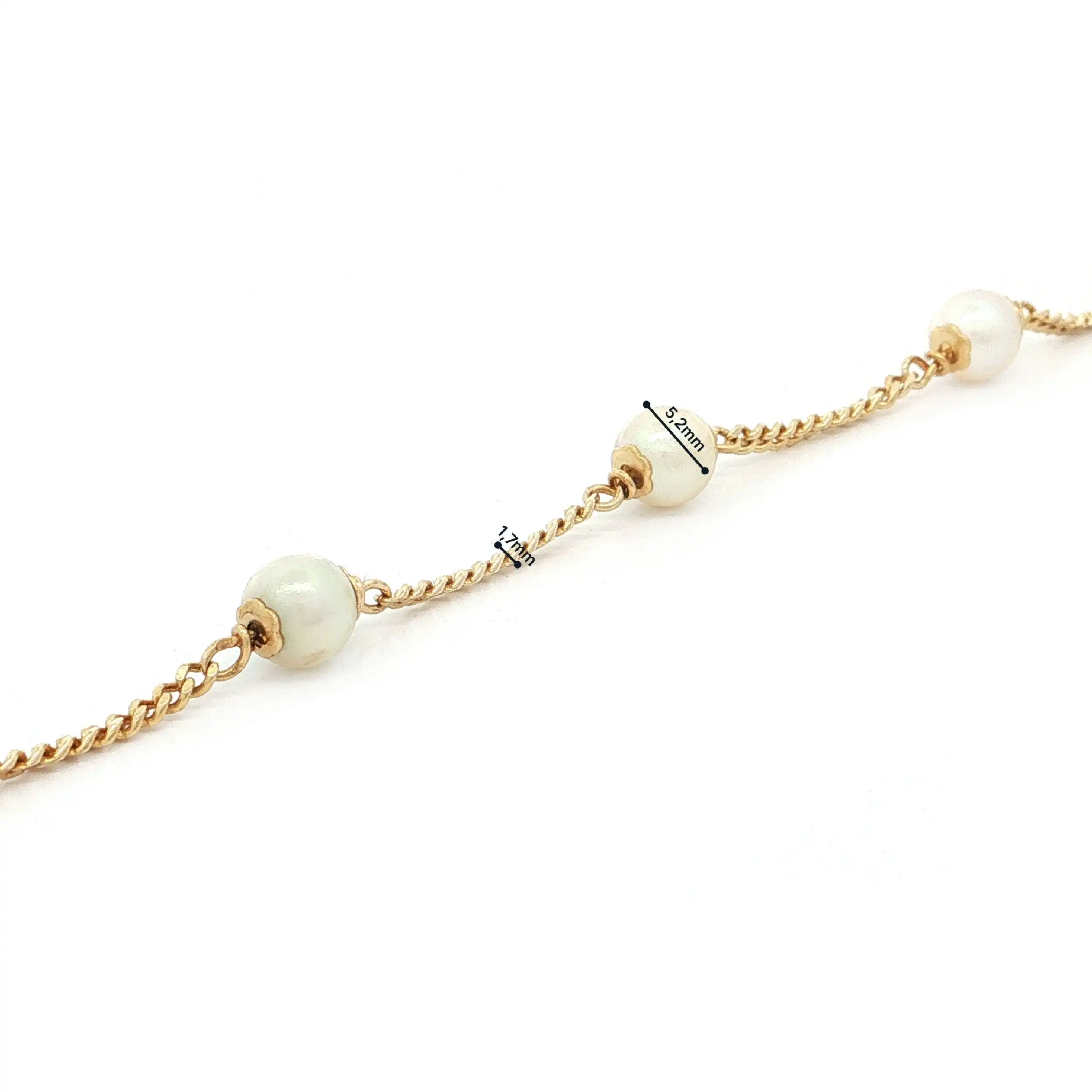 Armband Gelbgold mit Perlen Armband Gelbgold mit Perlen