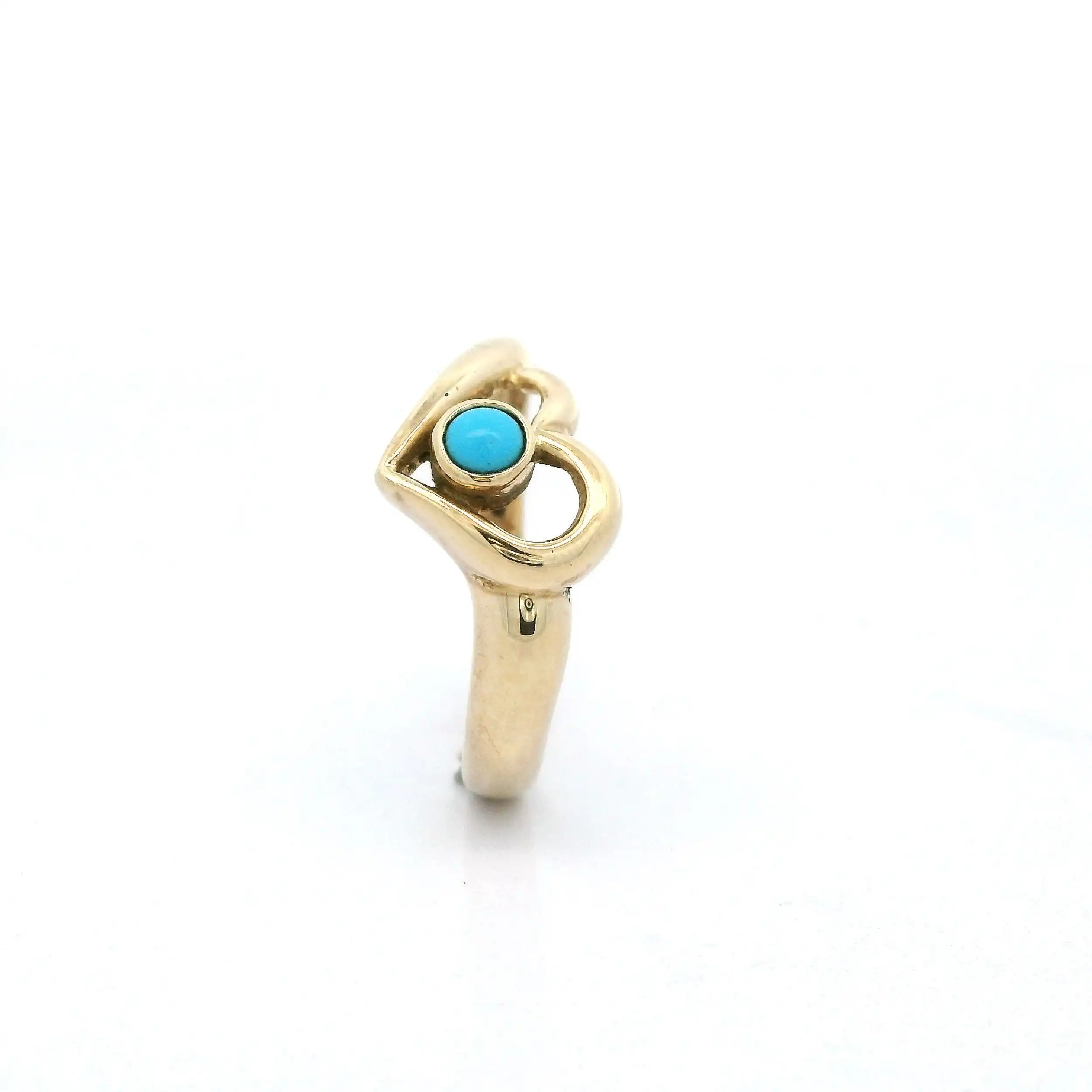 Ring Gelbgold mit blauem Farbstein Ring Gelbgold mit blauem Farbstein