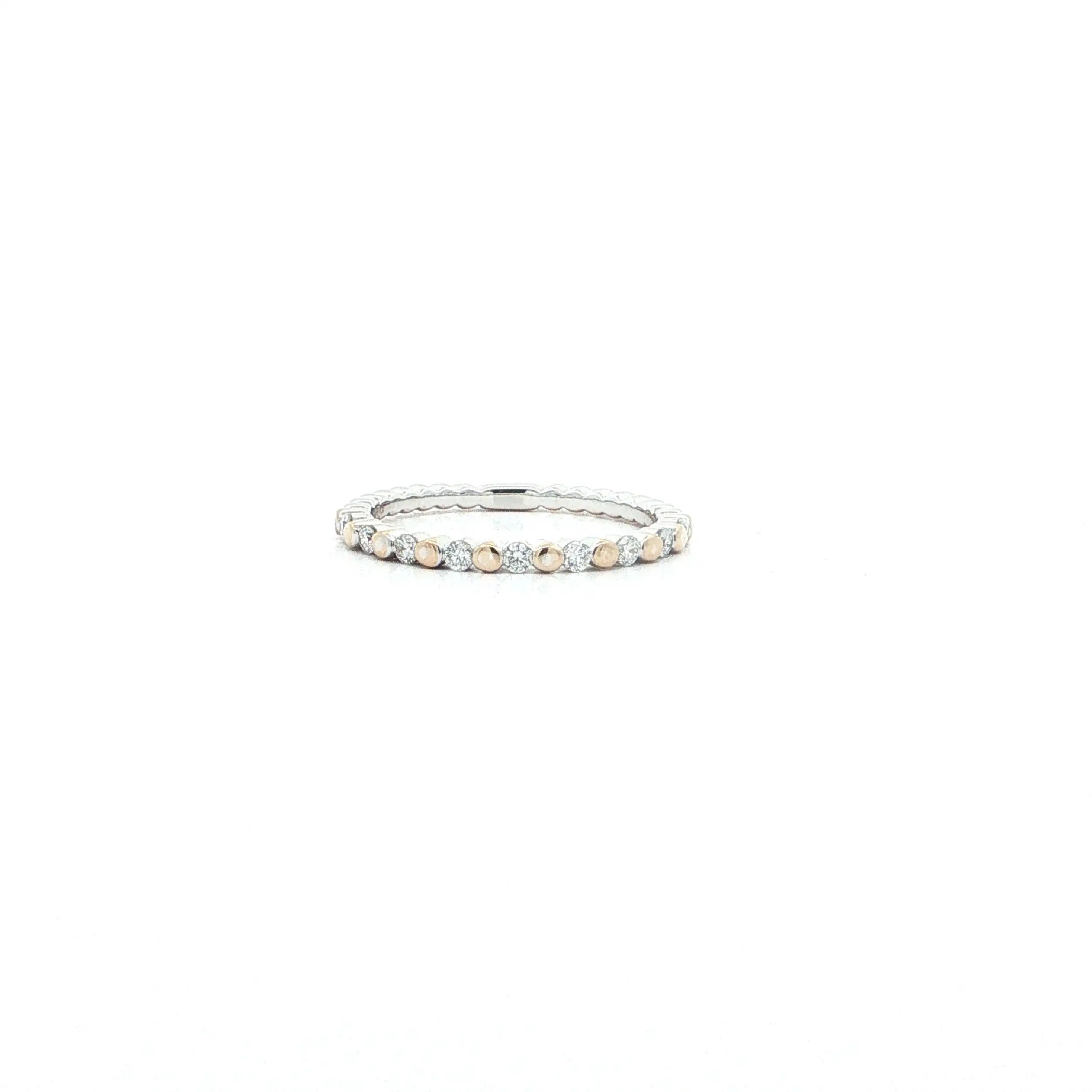 Ring Bicolor mit Brillanten 0,19ct. TW/SI