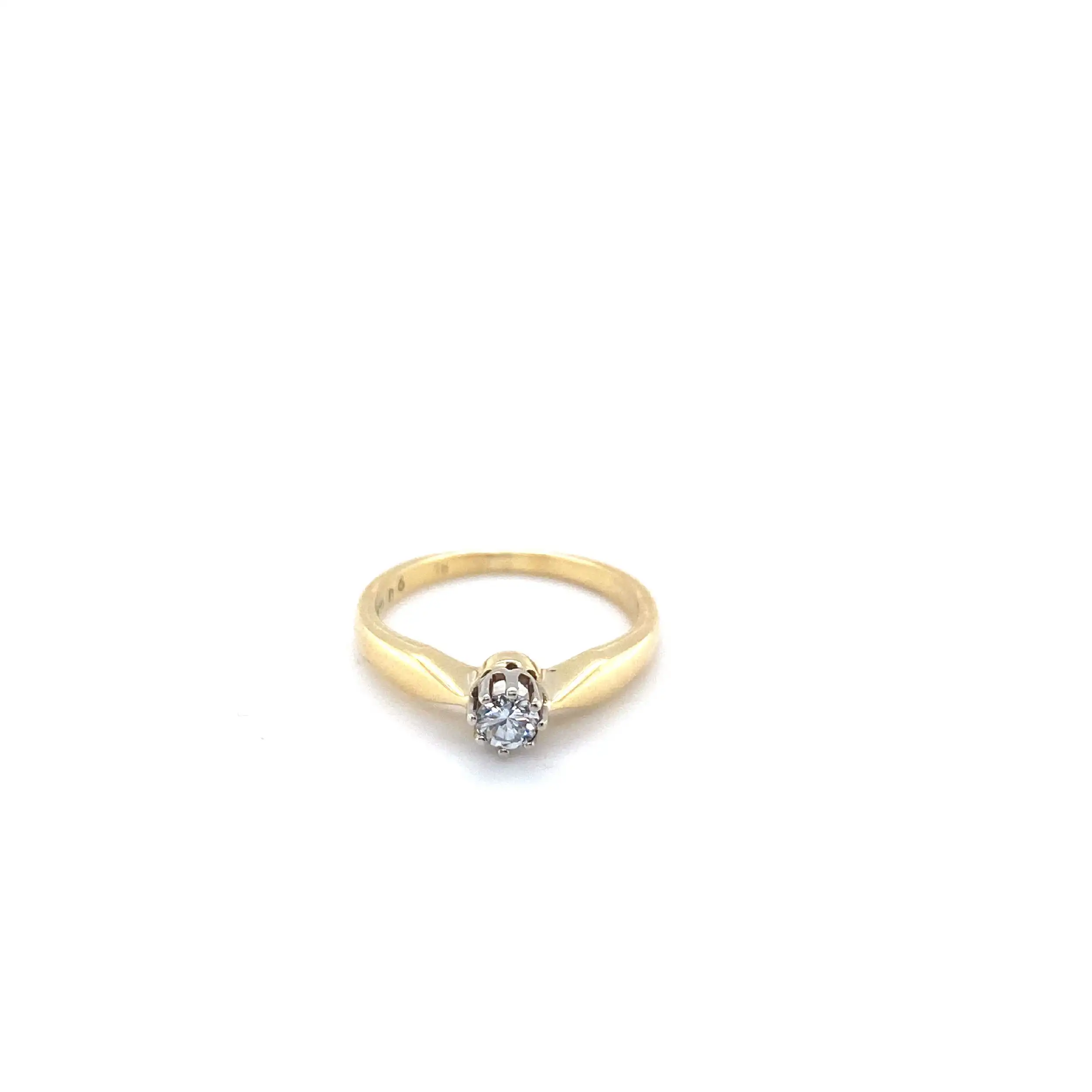 Ring Gelbgold mit Brillant Ring Gelbgold mit Brillant