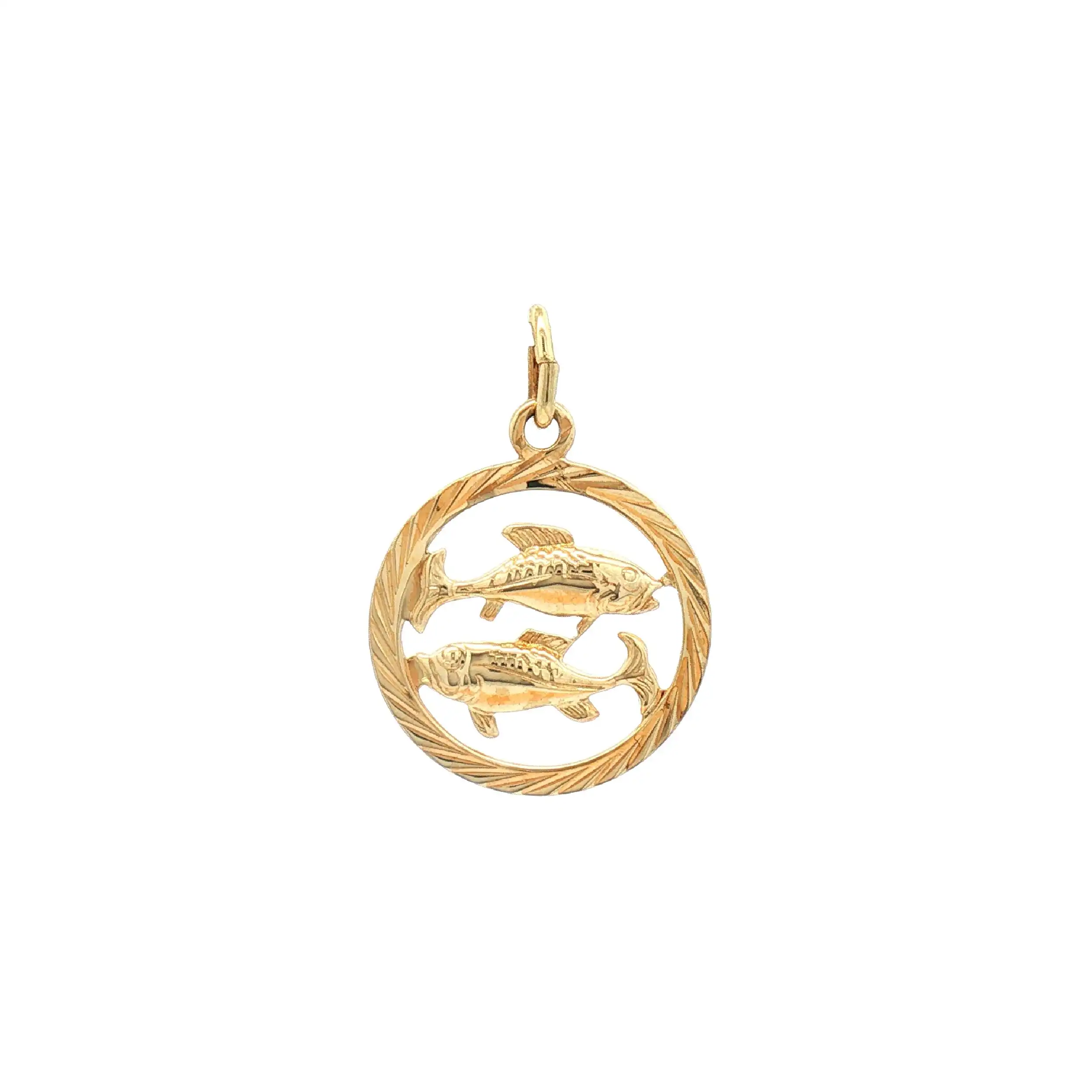 Anhänger Gelbgold Fische