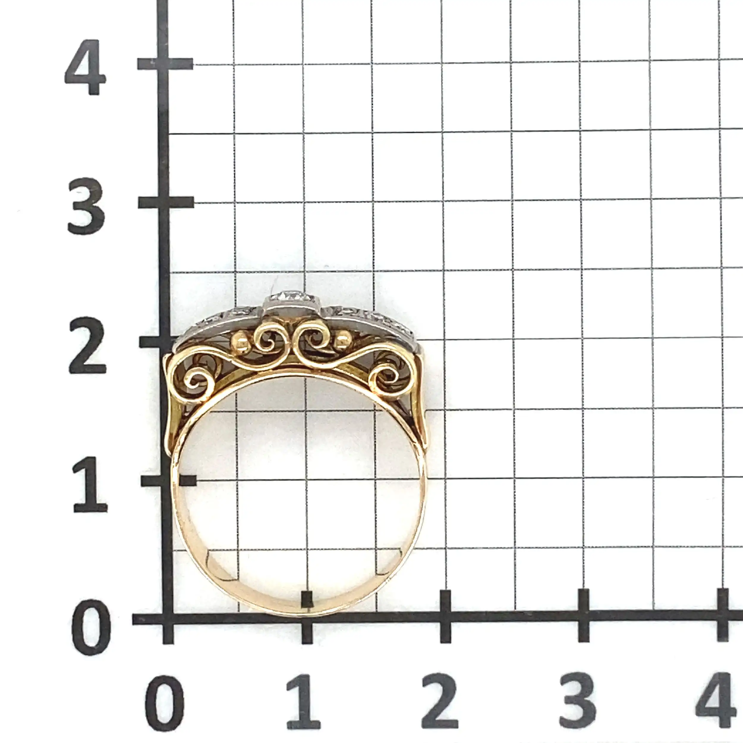 Ring Rotgold mit Diamanten Ring Rotgold mit Diamanten