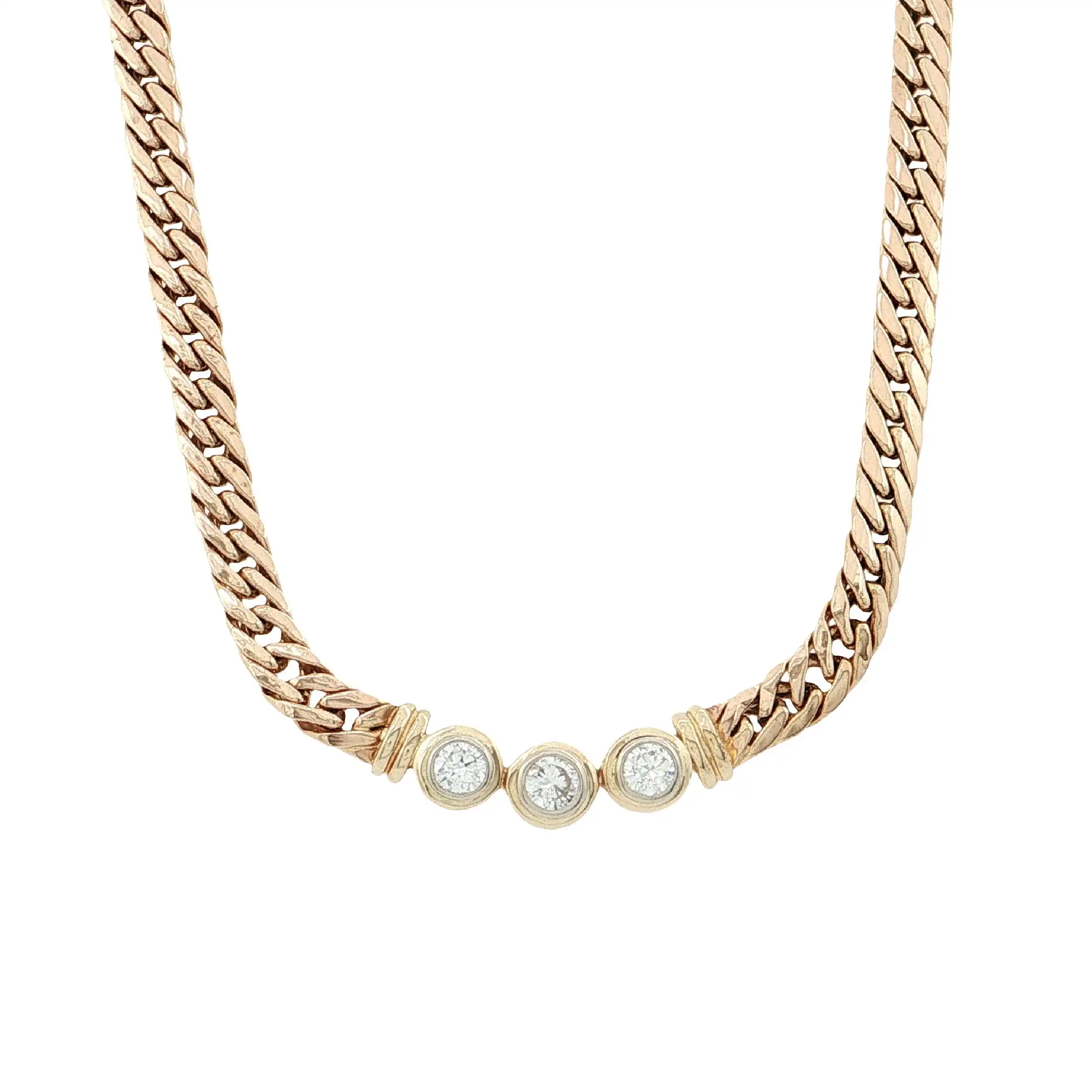 Collier Gelbgold mit Brillanten Collier Gelbgold mit Brillanten