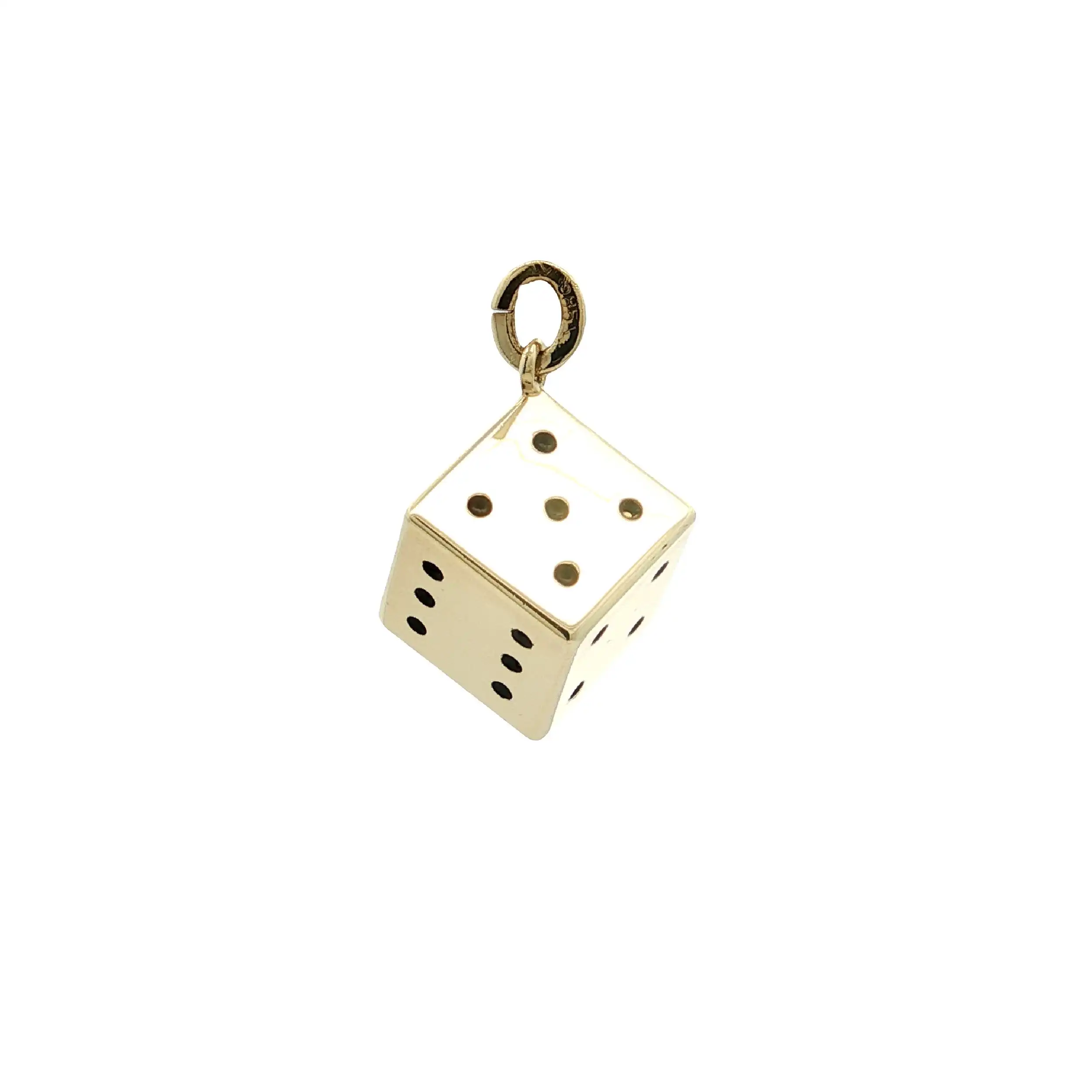 Anhänger Gelbgold Würfel