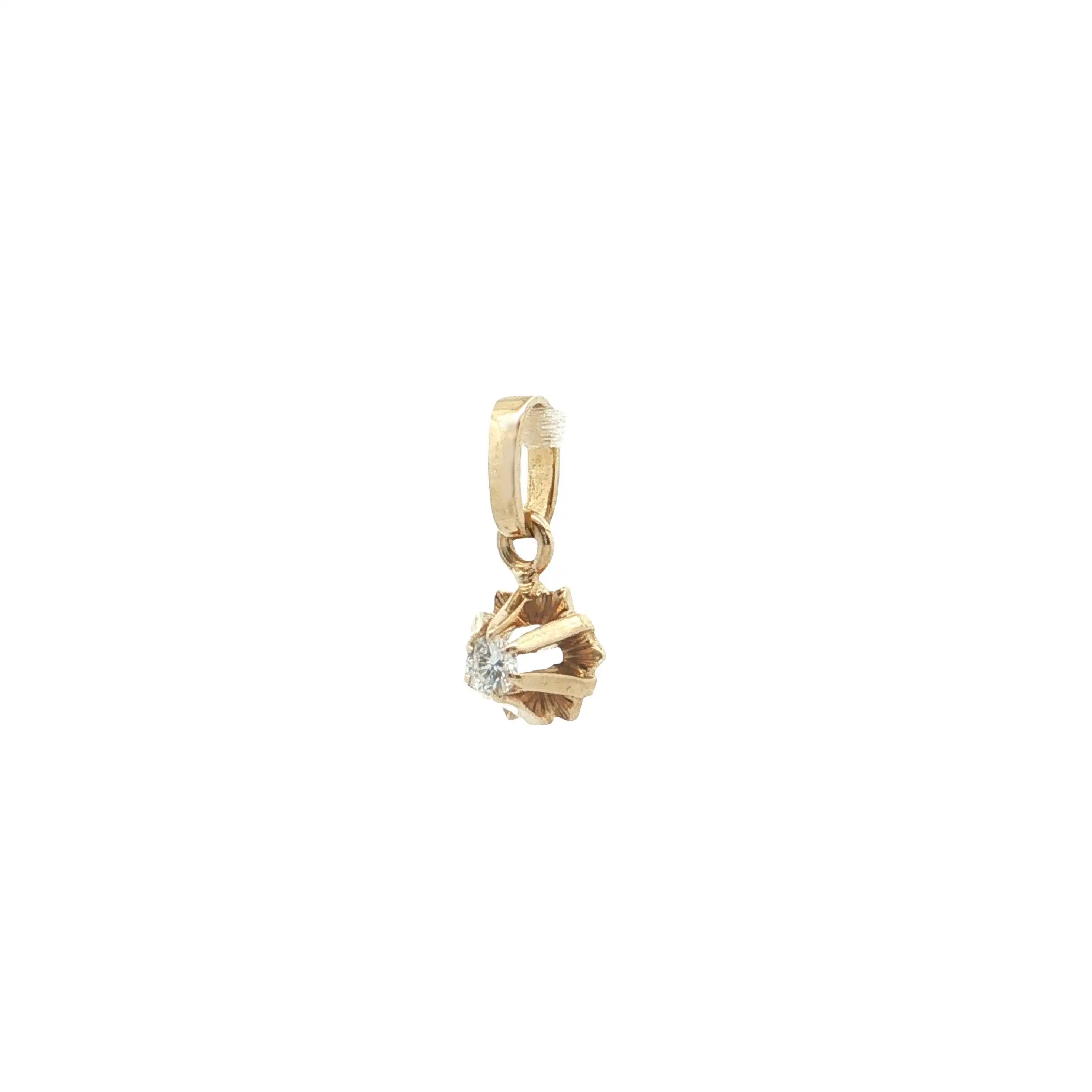 Anhänger Gelbgold mit Brillant Anhänger Gelbgold mit Brillant