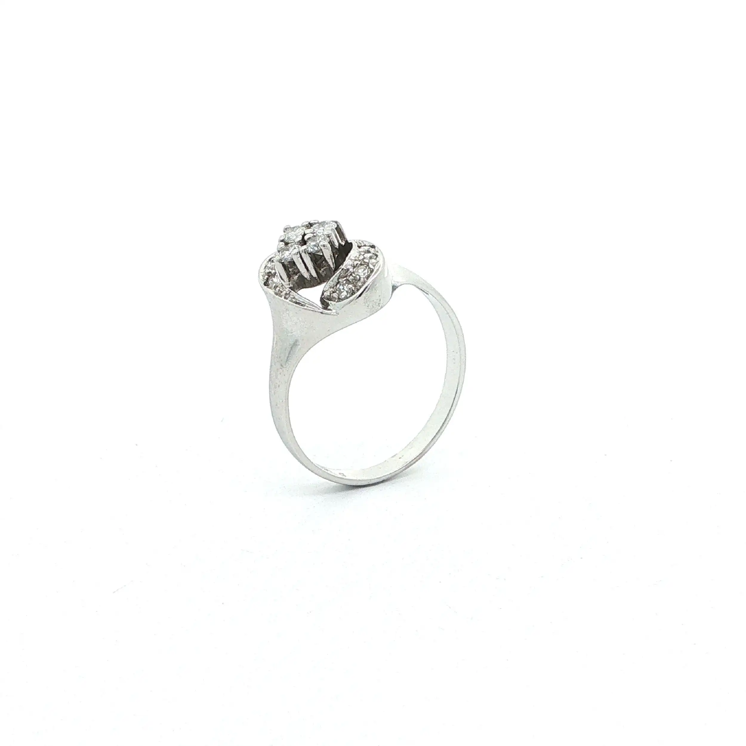 Ring Weißgold mit Brillanten & Diamanten Ring Weißgold mit Brillanten & Diamanten
