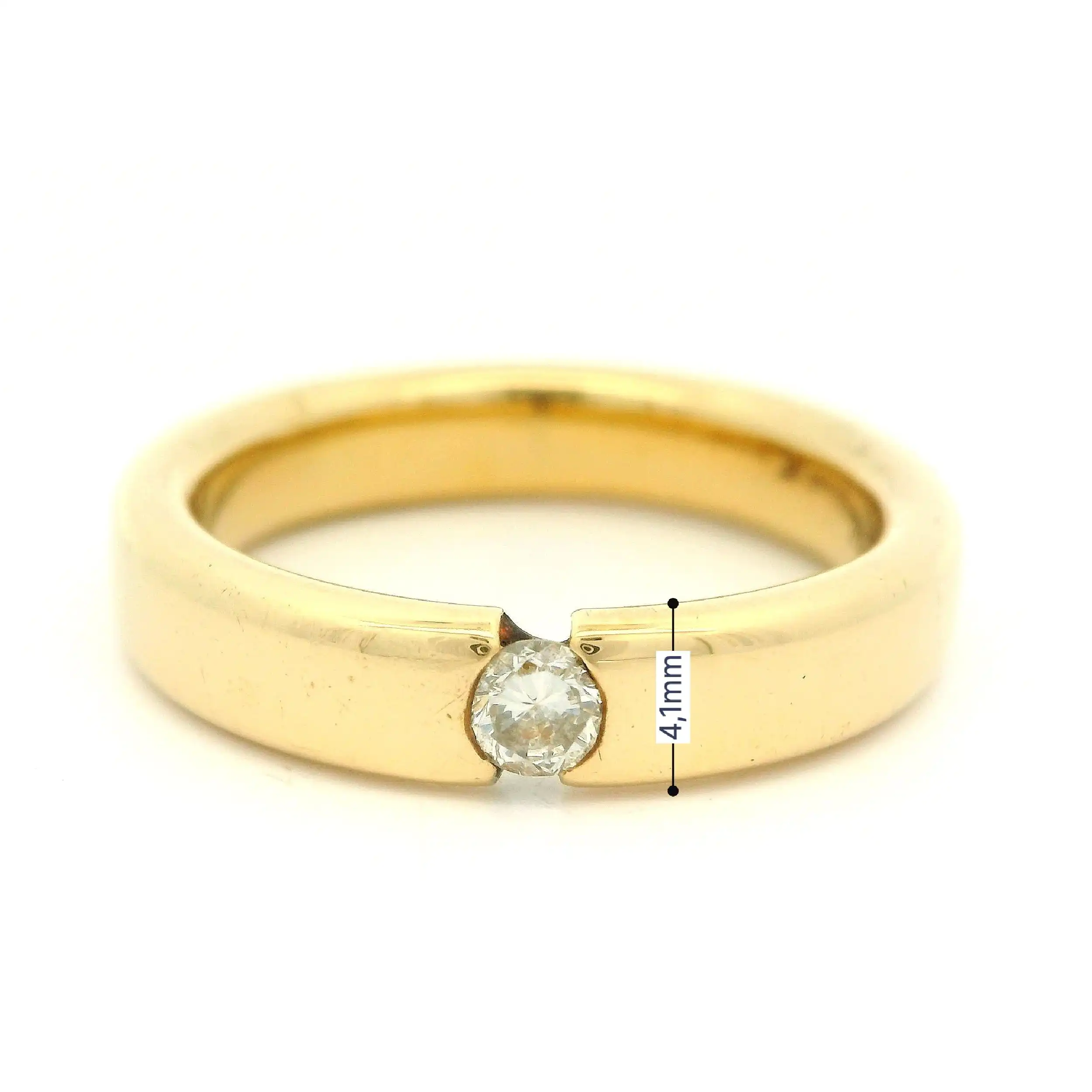 Solitärring Gelbgold mit Brillant