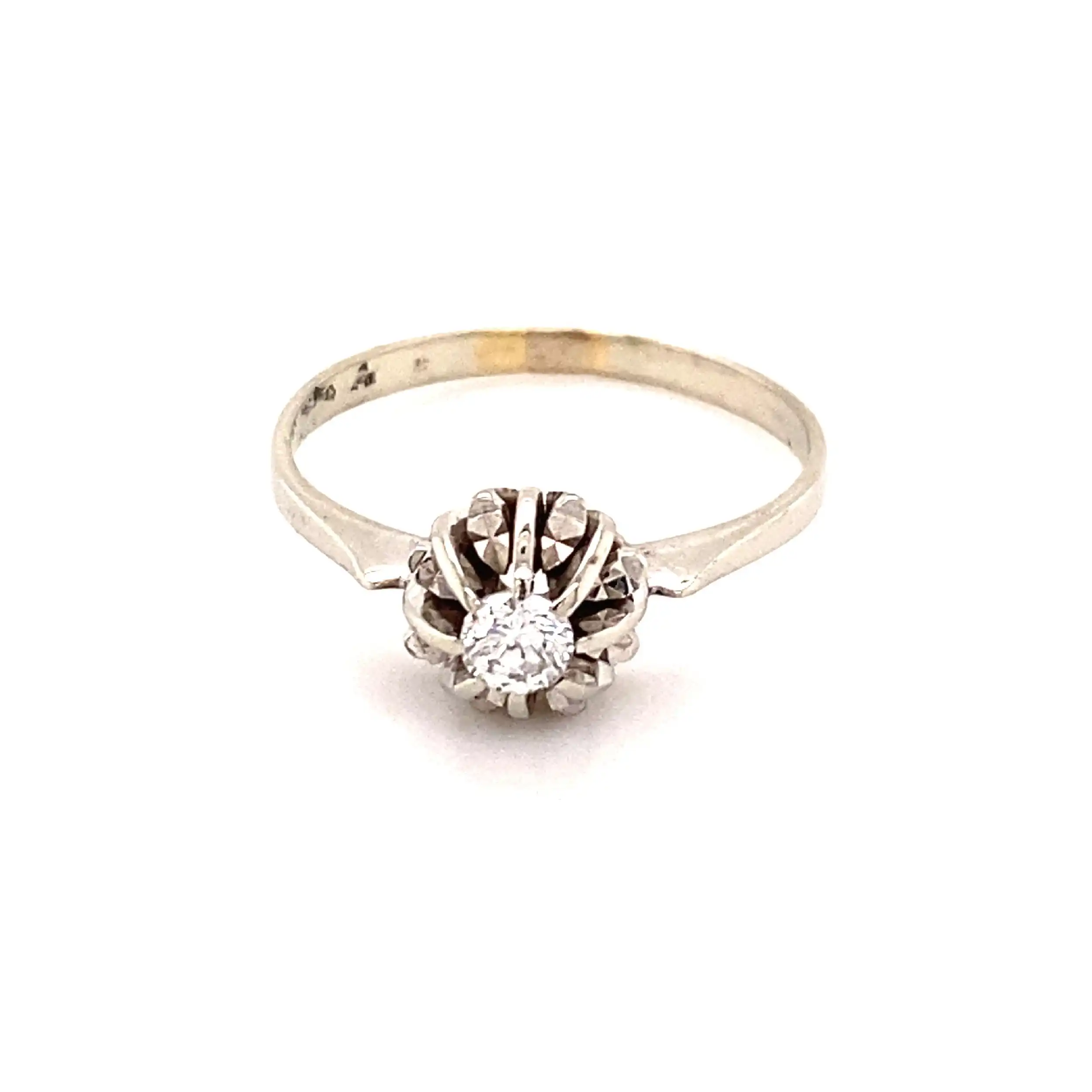 Ring Weißgold mit Solitär Brillant