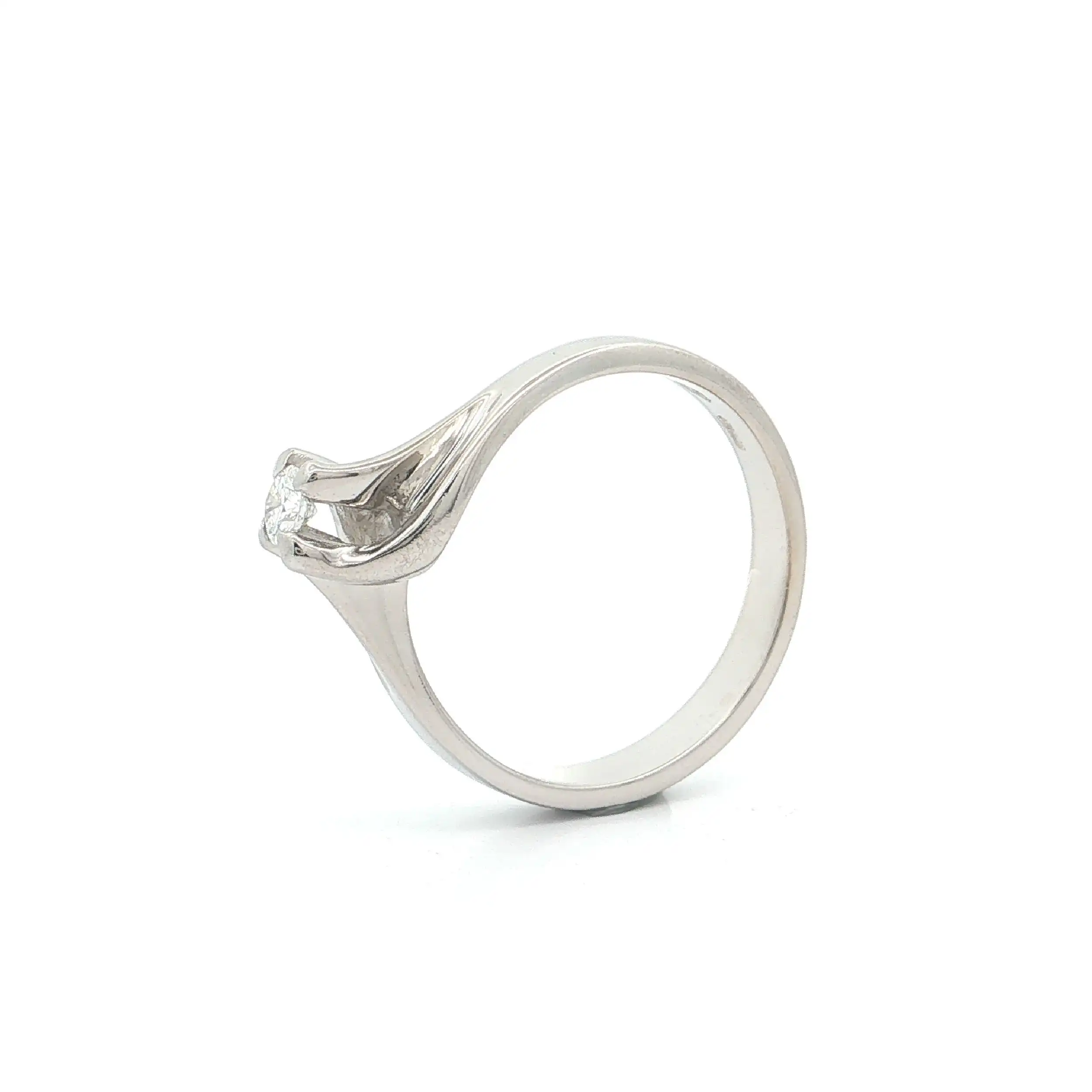 Solitärring Weißgold mit Brillant