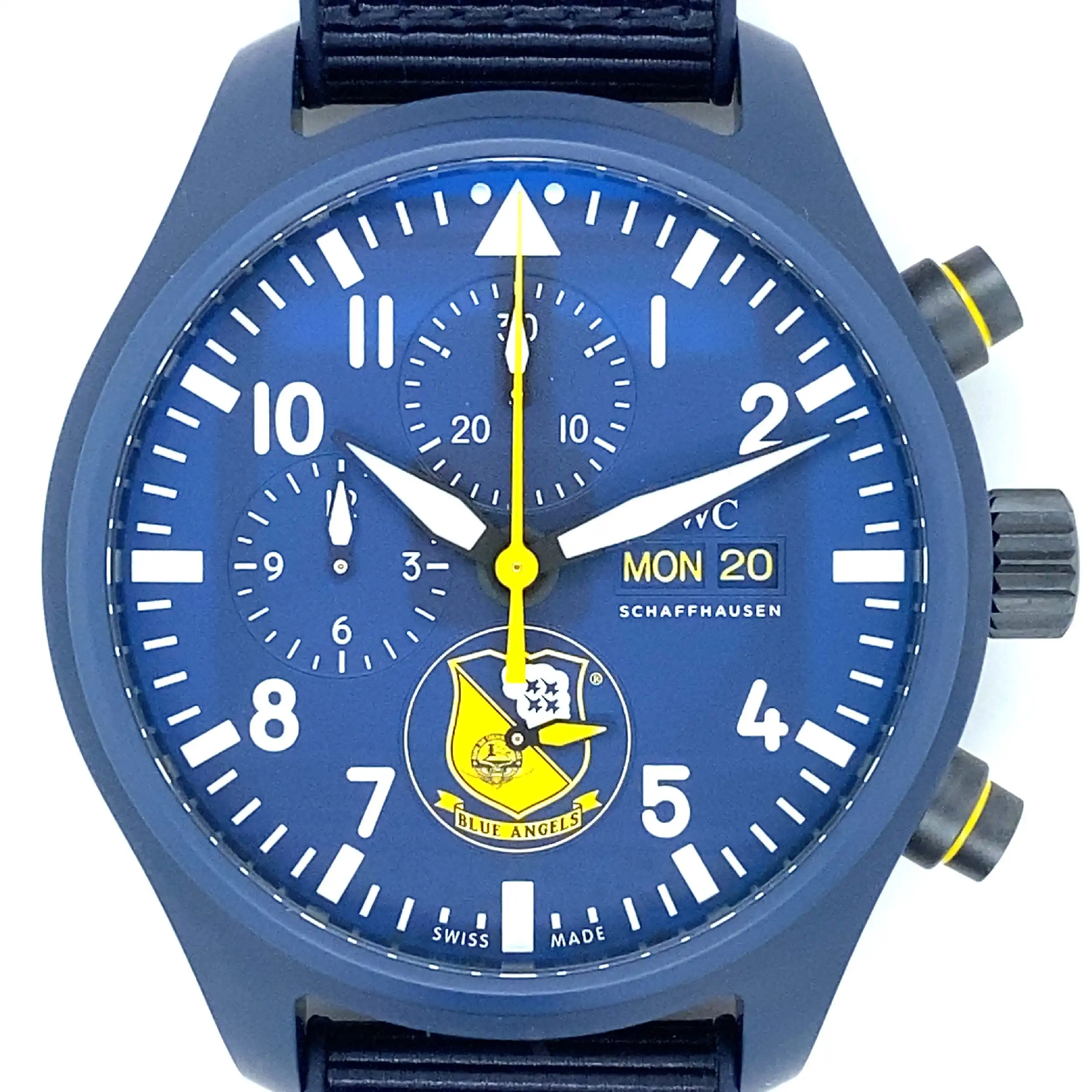 Herrenuhr IWC Pilots Watch Chronograph Edition ''Blue Angels'' Herrenuhr IWC Pilots Watch Chronograph Edition ''Blue Angels''