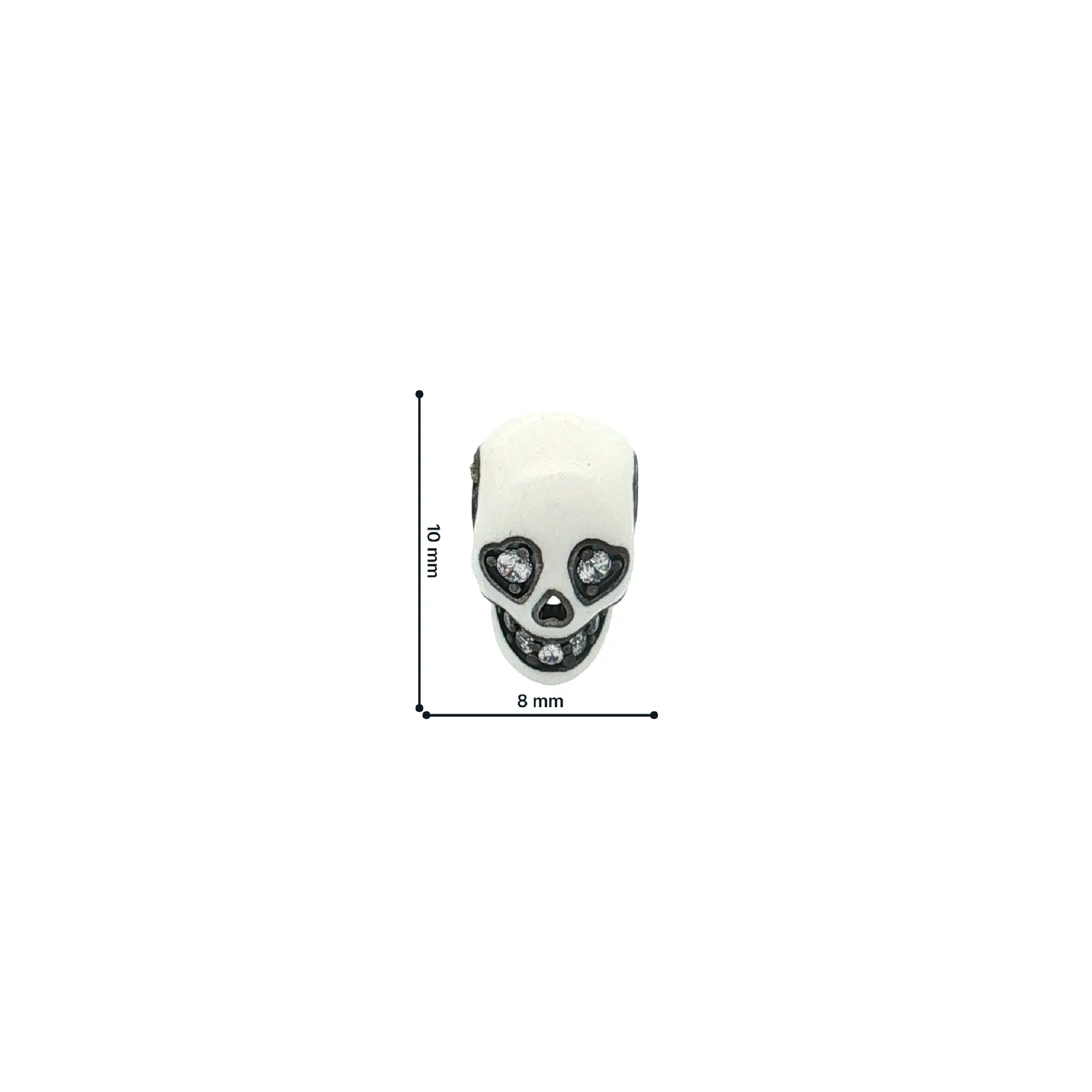 Charm Silber Pandora Totenkopf Glow in the Dark Charm Silber Pandora Totenkopf Glow in the Dark