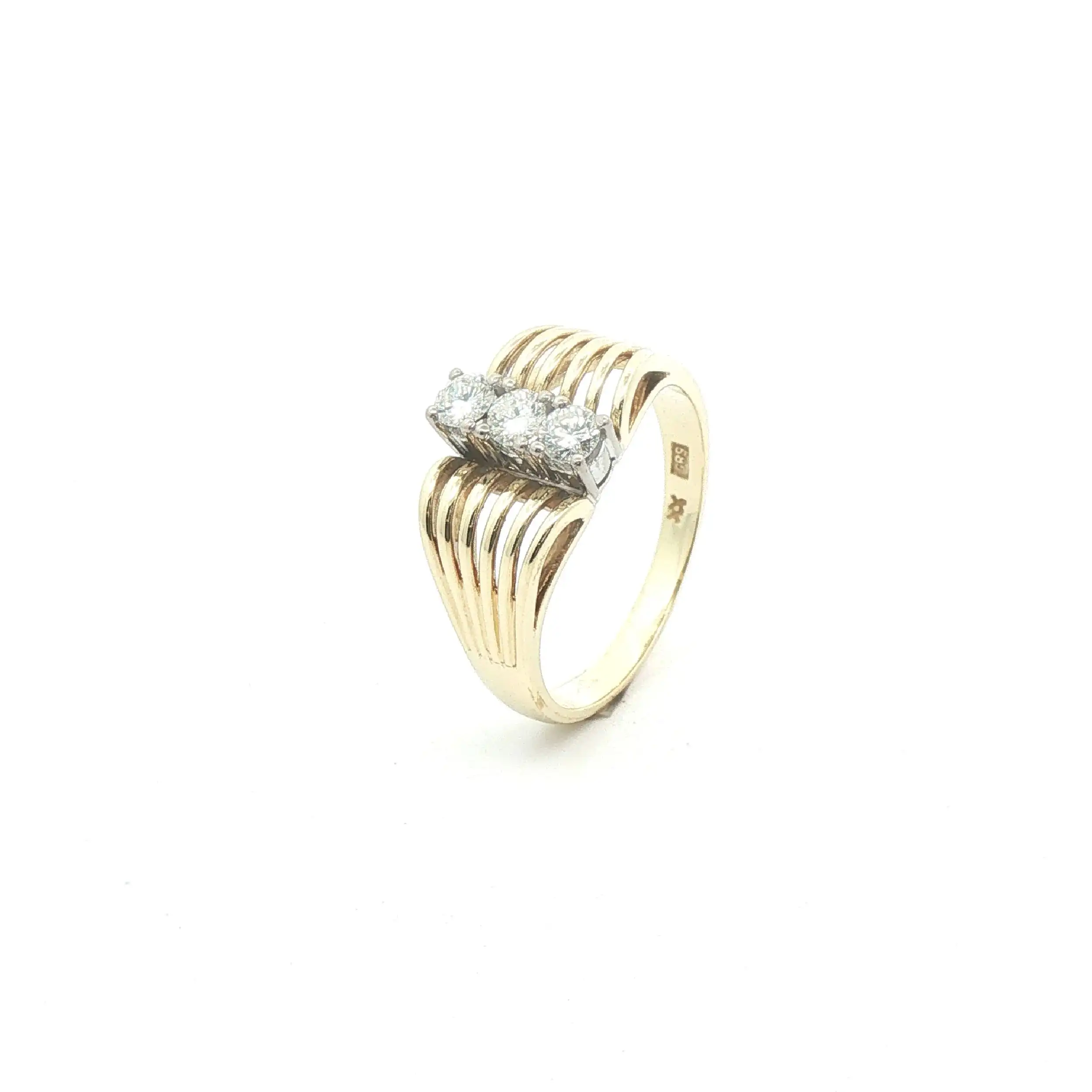 Ring Bicolor mit Brillanten