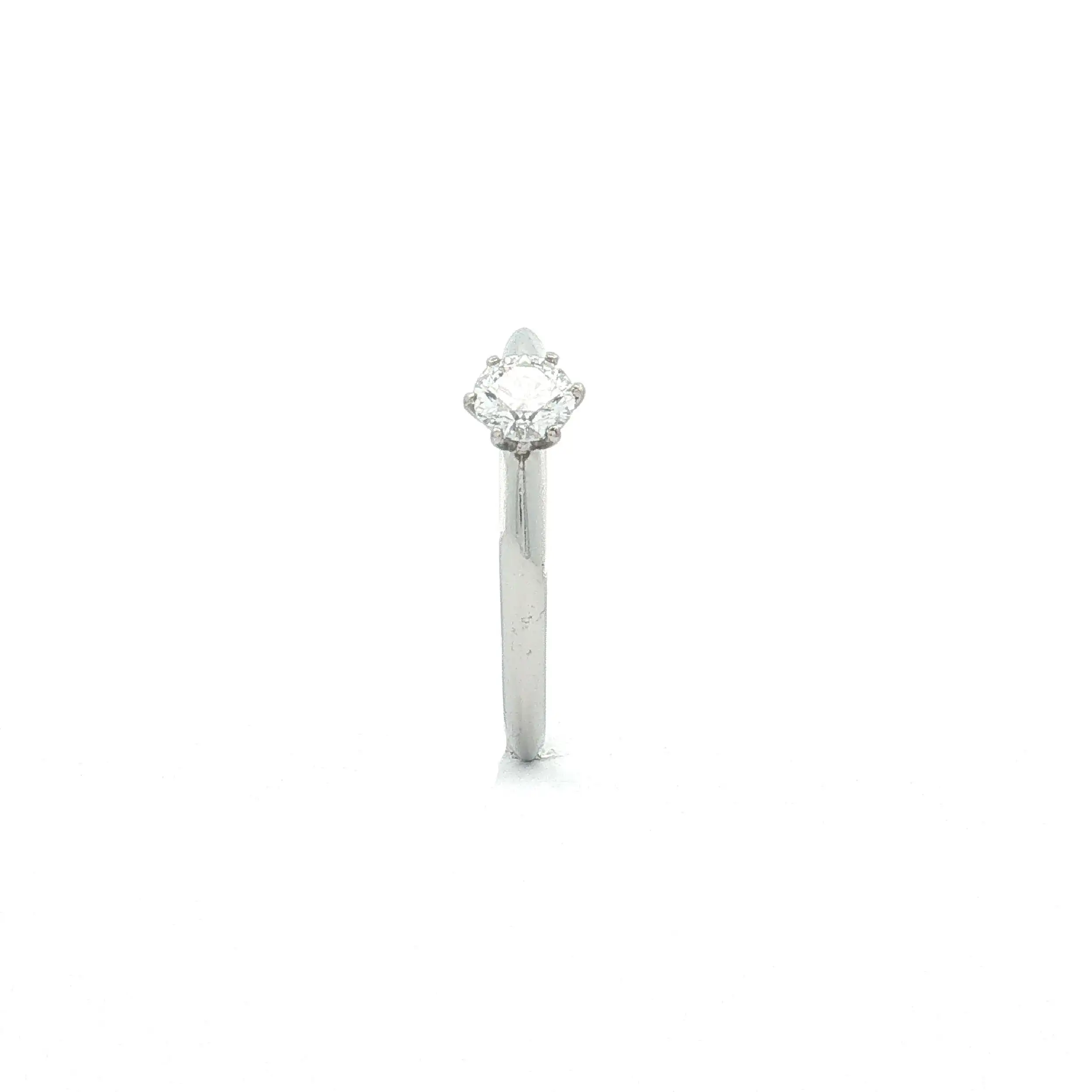 Ring Platin mit Solitär Brillant
