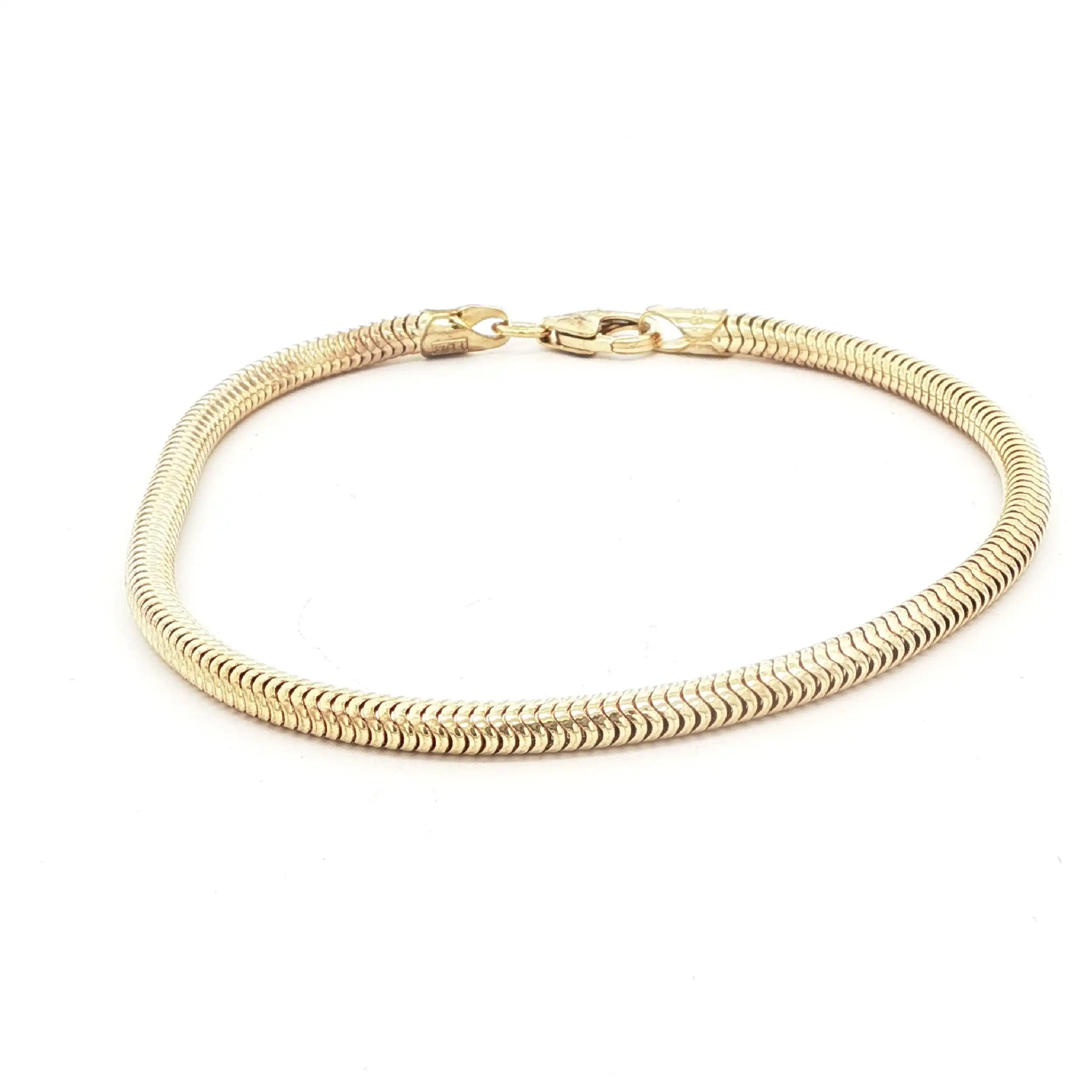 Schlangenarmband Gelbgold