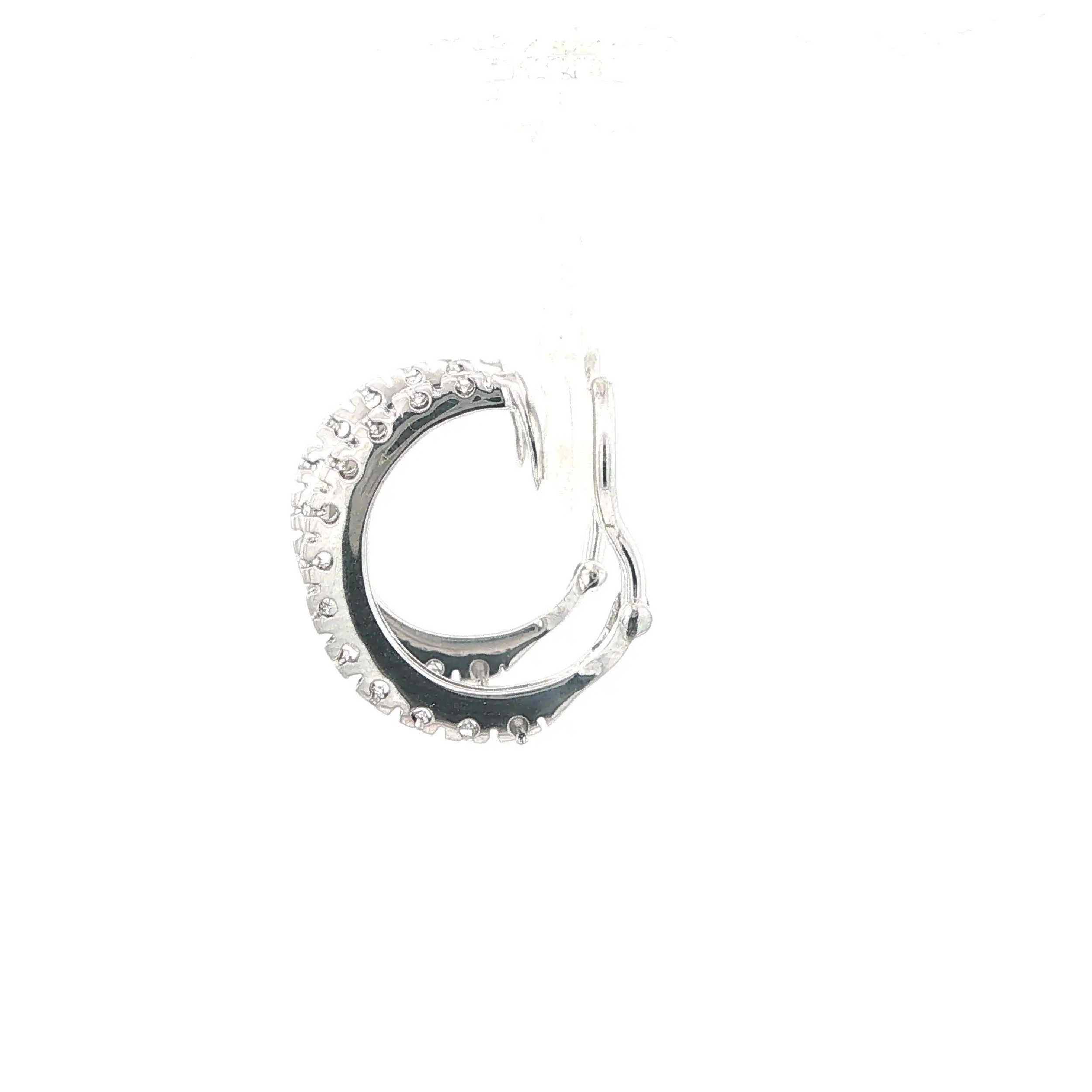 Ohrclips Weißgold mit Brillanten und Diamanten