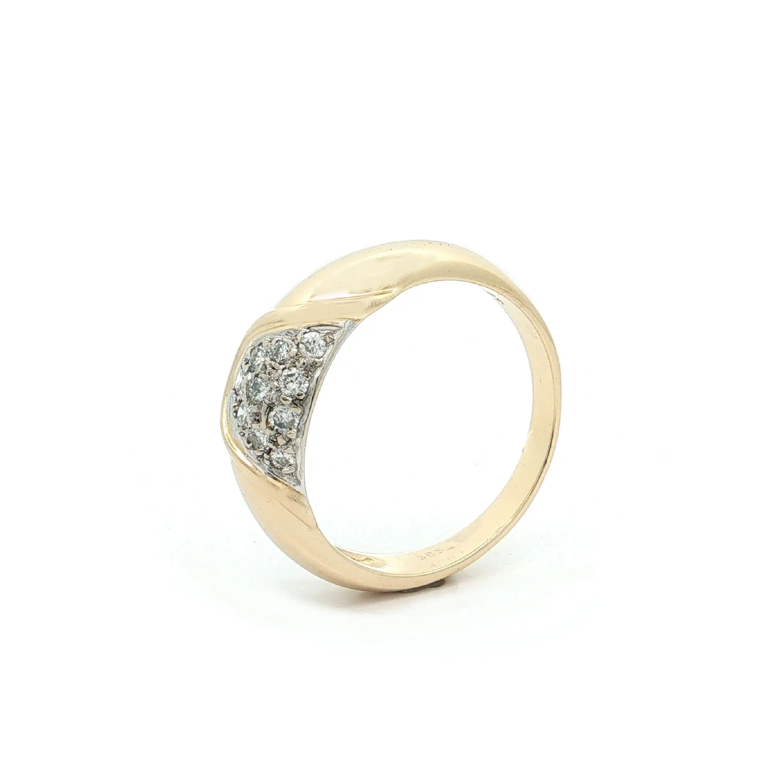Ring Bicolor mit Brillanten