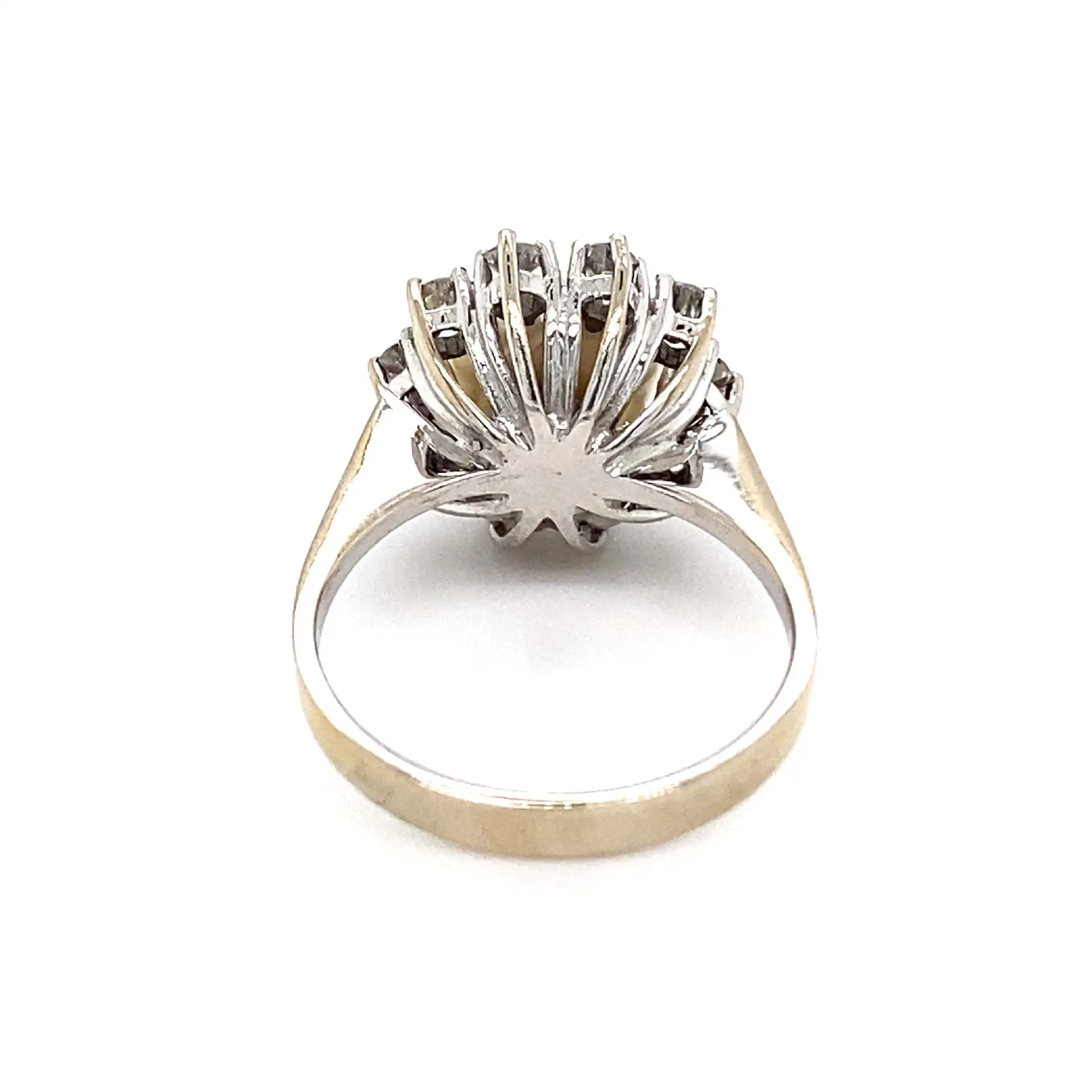 Ring Weißgold mit Perle & Brillanten