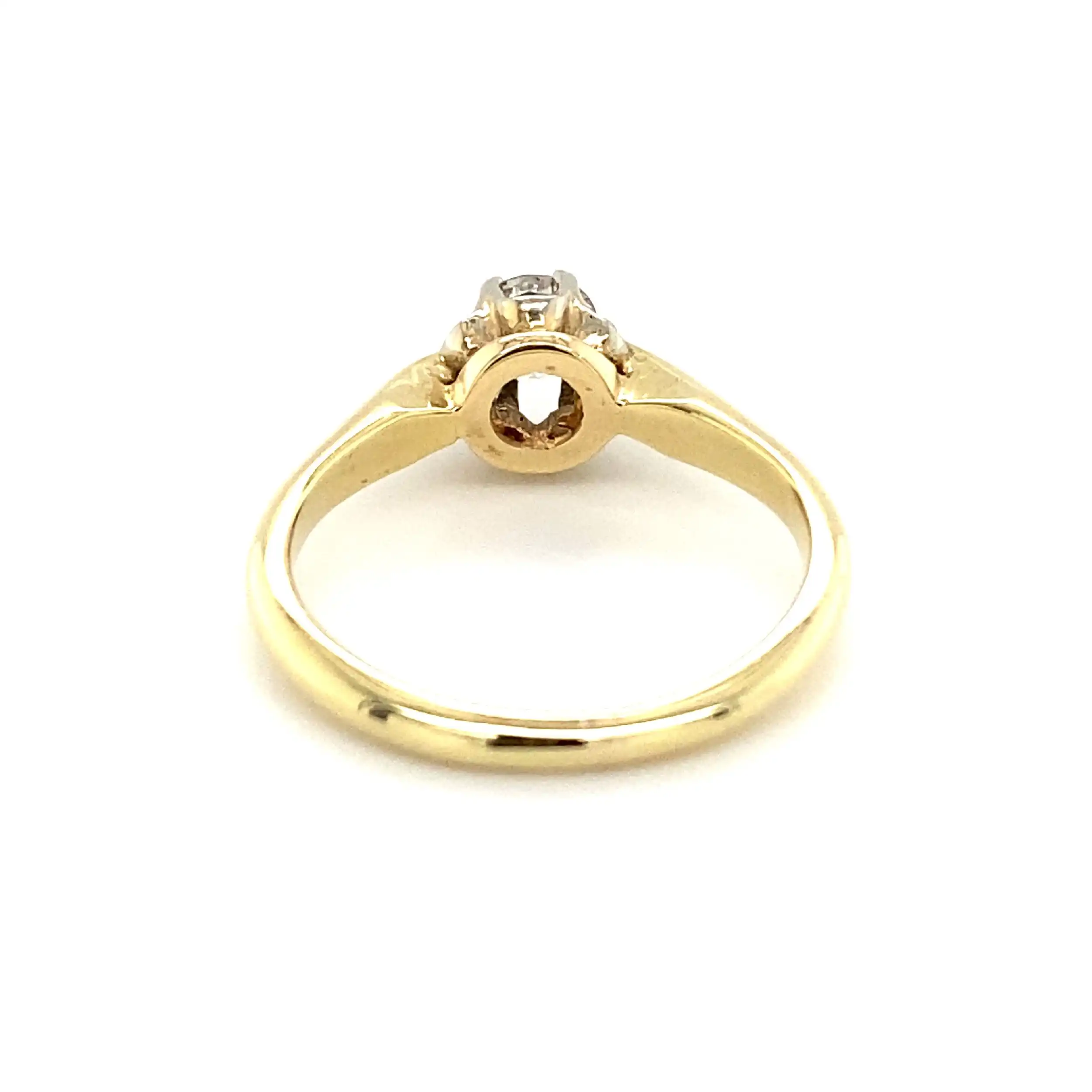 Ring Bicolor mit Altschliff Brillant Ring Bicolor mit Altschliff Brillant