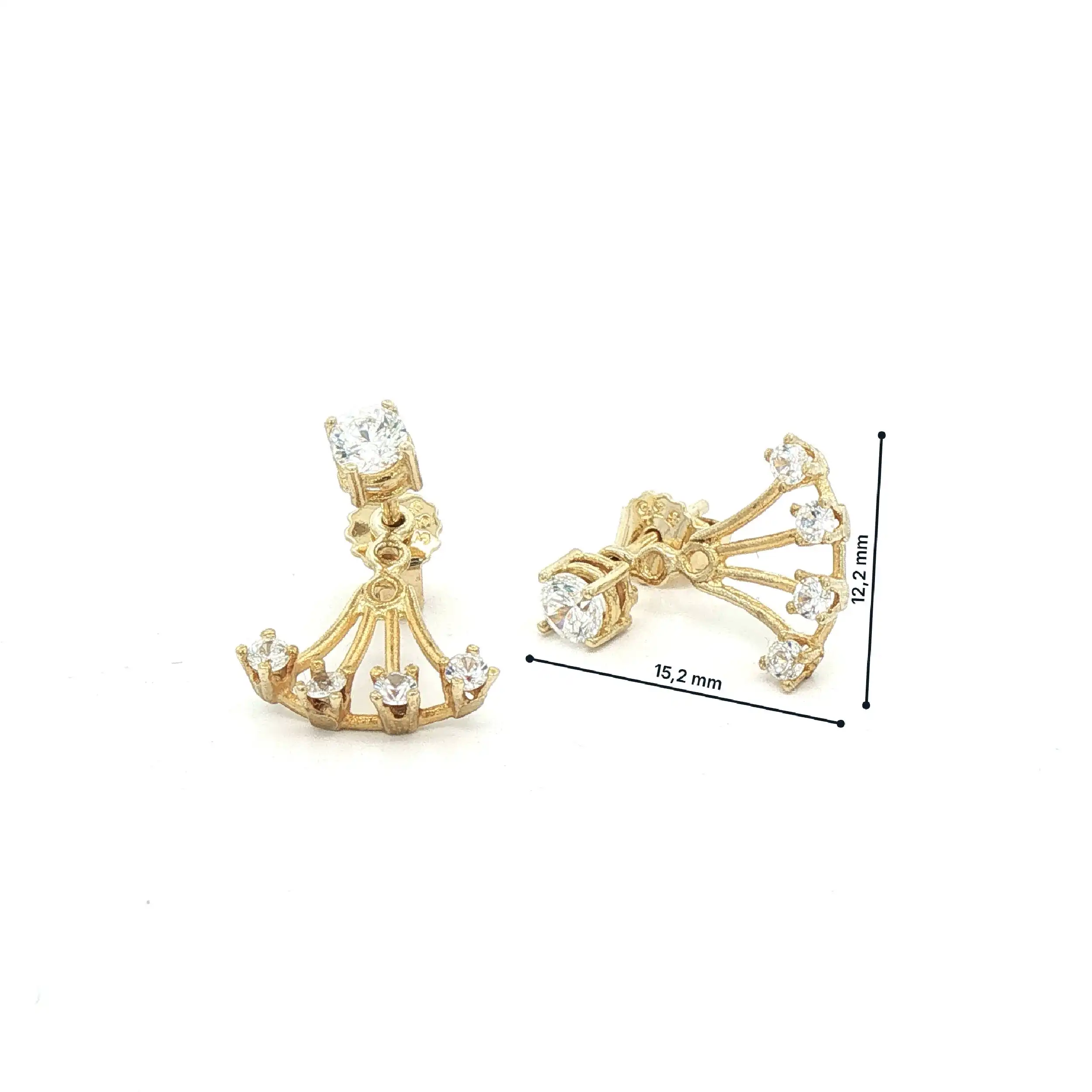 Ohrstecker Gelbgold mit Zirkonia Ohrstecker Gelbgold mit Zirkonia