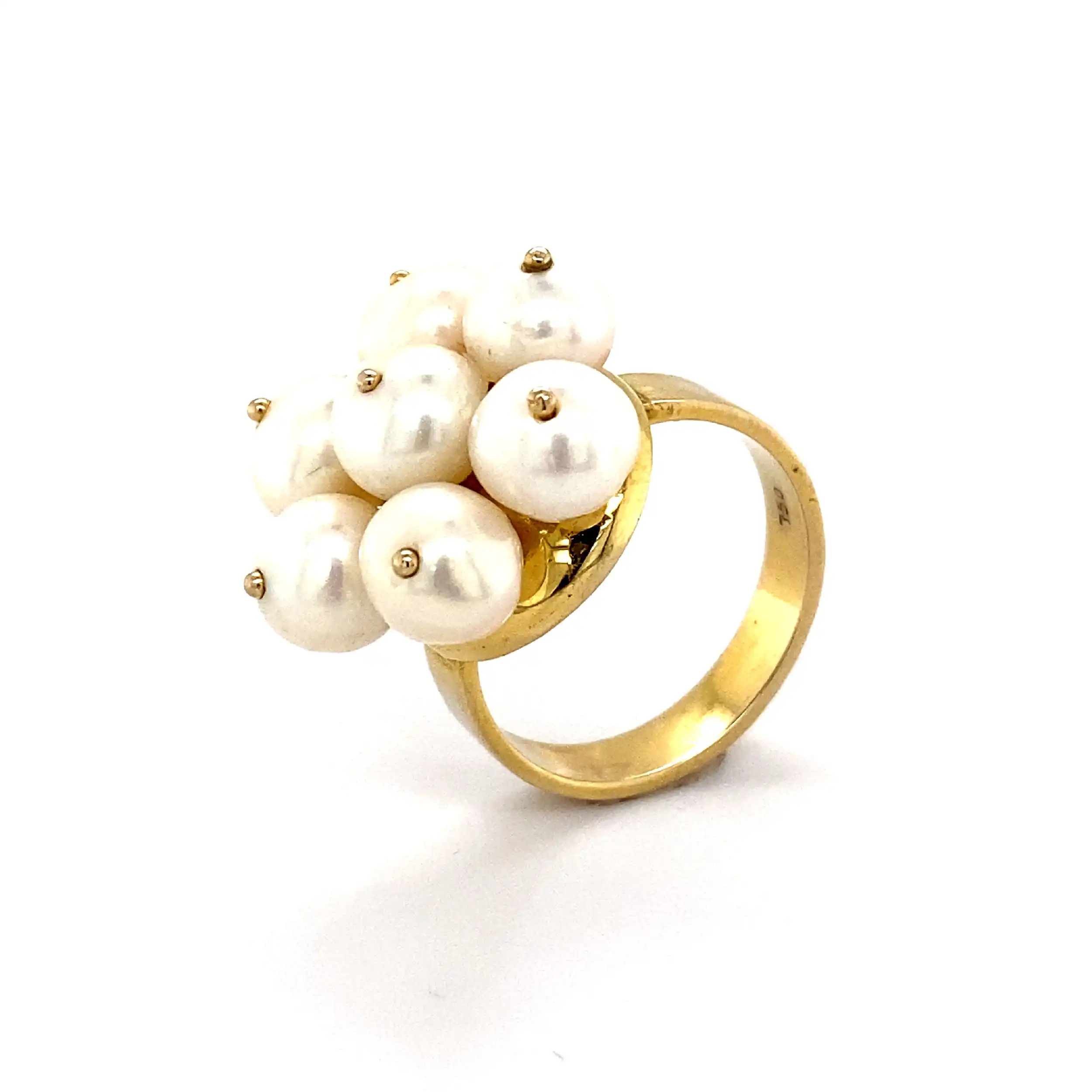 Ring Gelbgold mit Perlen Ring Gelbgold mit Perlen