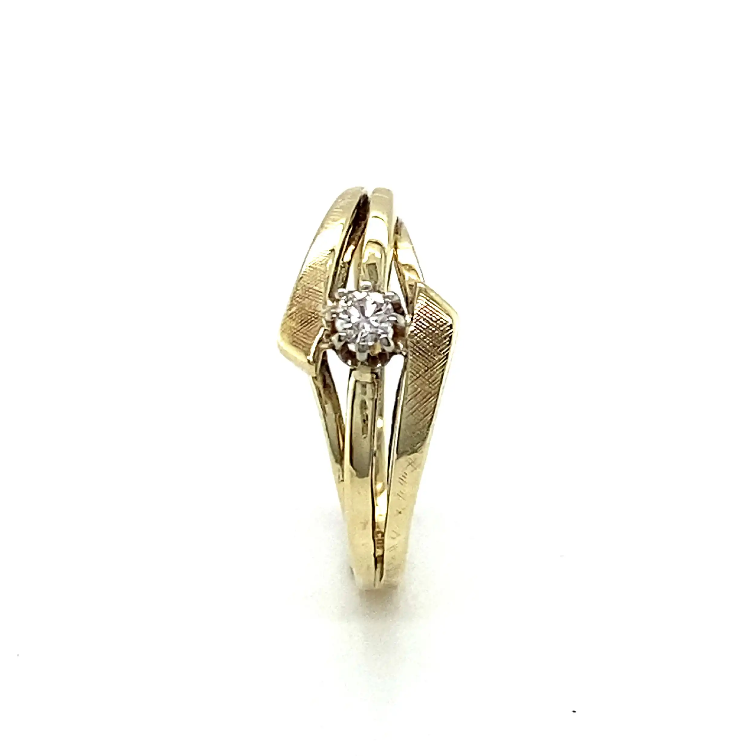 Ring Gelbgold mit Brillant Ring Gelbgold mit Brillant